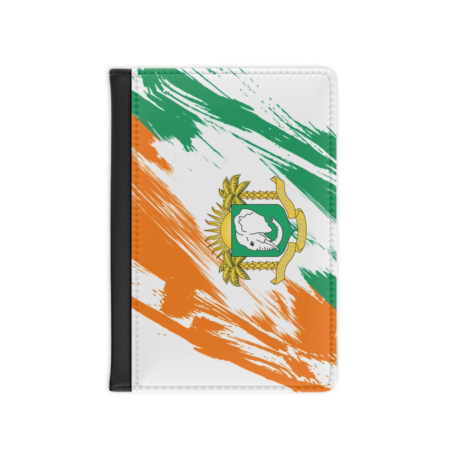 Ivory Coast Flag Passport Holder, traveler's and expats' essential, study abroad must-have, wanderlust accessory