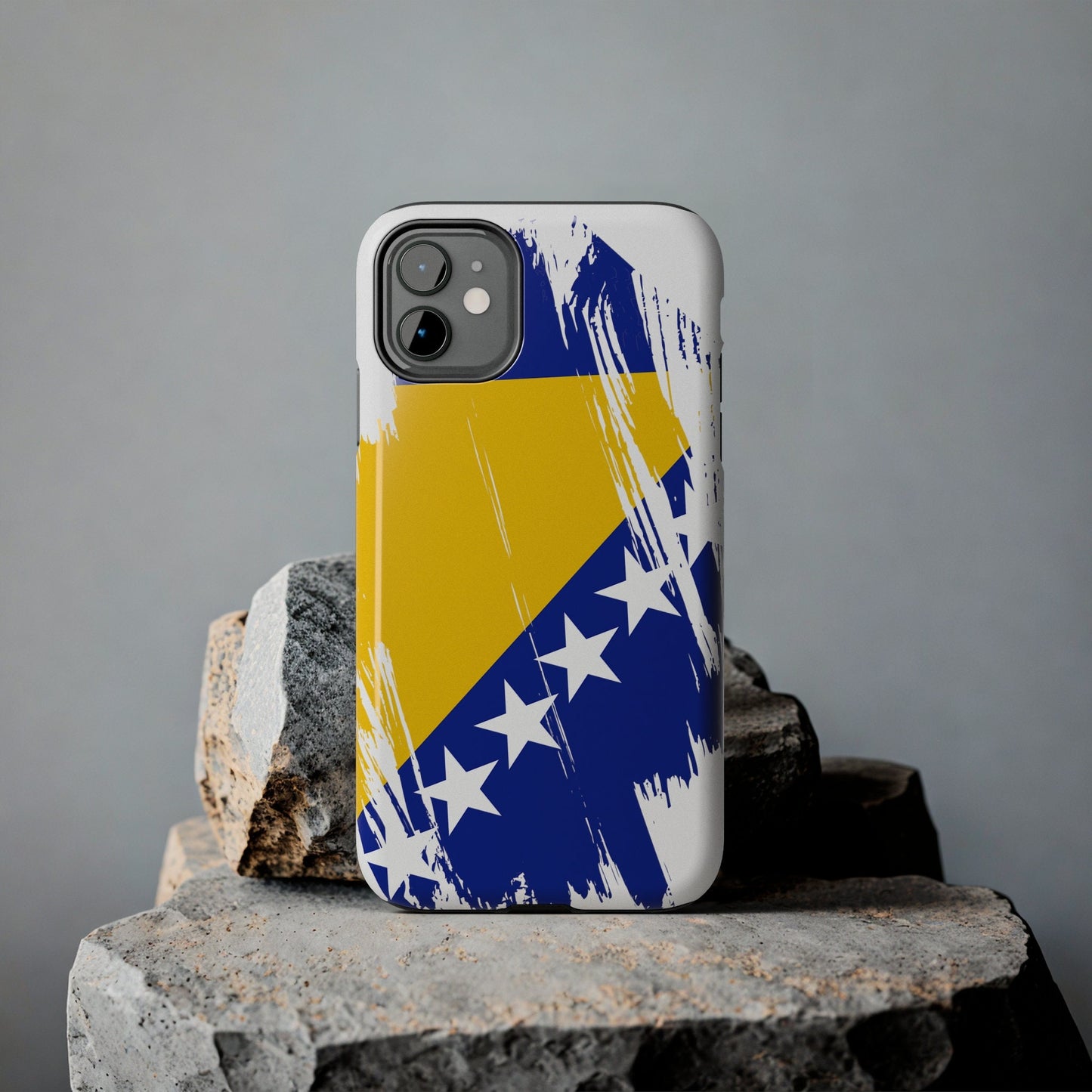 Bosnia and Herzegovina Flag iPhone Case iPhone 15 14 13 12 Mini 11 XR Xs X 8 7 SE iPhone Pro Max , Iphone cover, Iphone Tough Case
