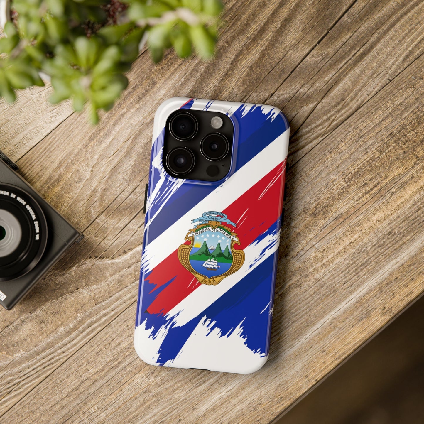 Costa Rica Flag iPhone Case iPhone 15 14 13 12 Mini 11 XR Xs X 8 7 SE iPhone Pro Max , Iphone cover, Iphone Tough Case