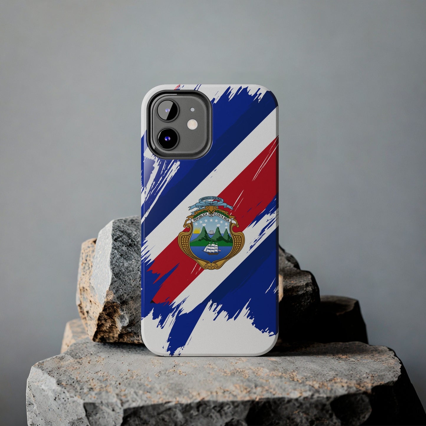 Costa Rica Flag iPhone Case iPhone 15 14 13 12 Mini 11 XR Xs X 8 7 SE iPhone Pro Max , Iphone cover, Iphone Tough Case