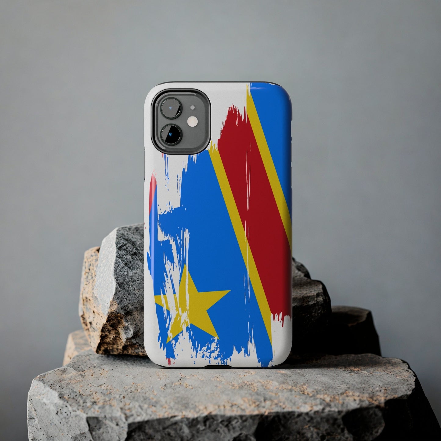 Congo-Brazzaville Flag iPhone Case iPhone 15 14 13 12 Mini 11 XR Xs X 8 7 SE iPhone Pro Max , Iphone cover, Iphone Tough Case