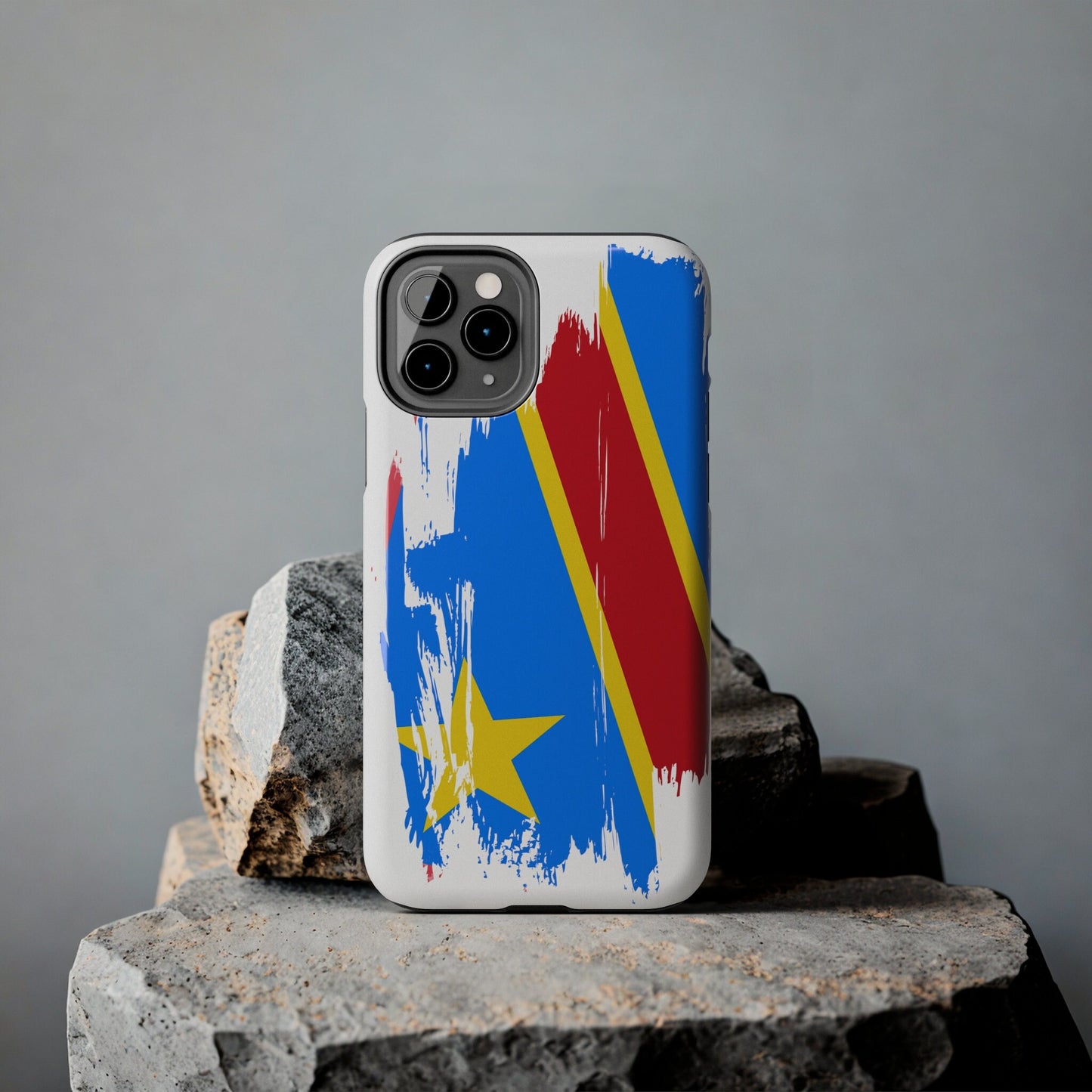Congo-Brazzaville Flag iPhone Case iPhone 15 14 13 12 Mini 11 XR Xs X 8 7 SE iPhone Pro Max , Iphone cover, Iphone Tough Case