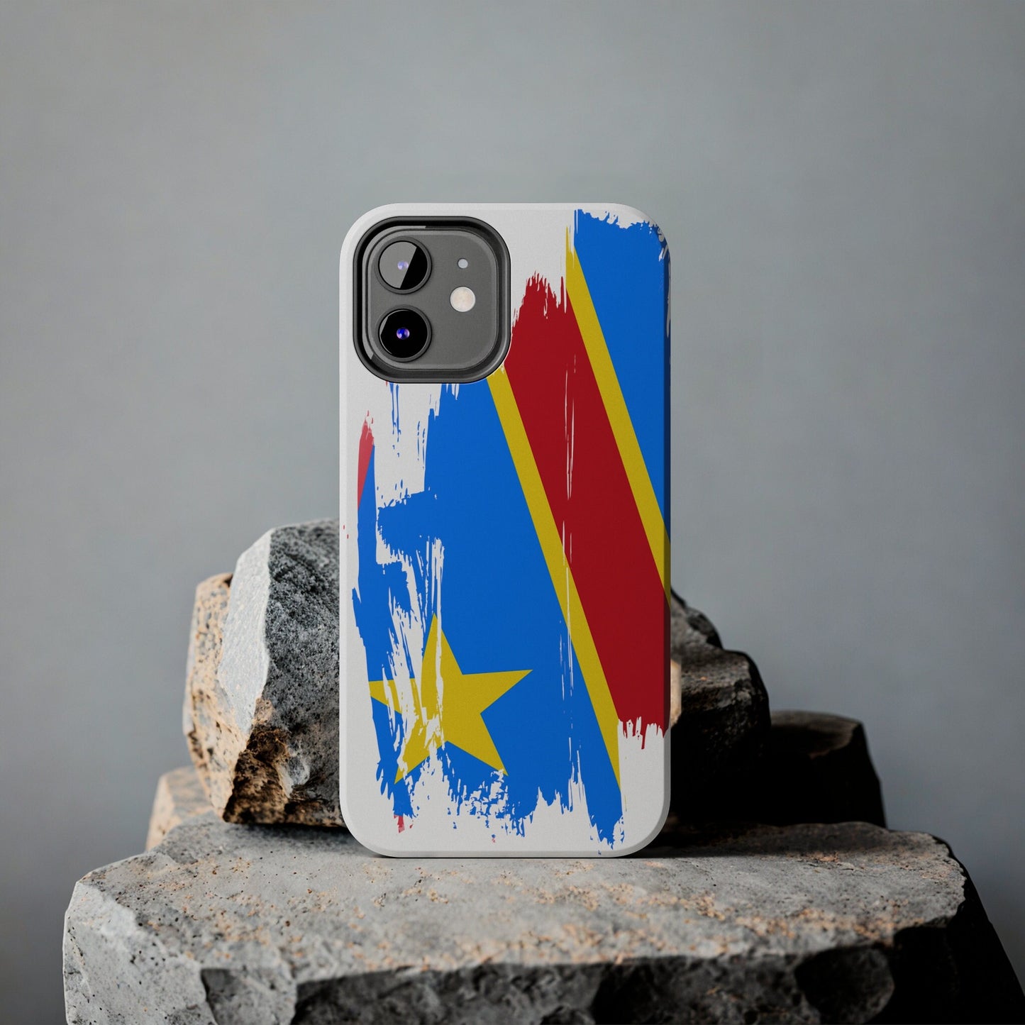 Congo-Brazzaville Flag iPhone Case iPhone 15 14 13 12 Mini 11 XR Xs X 8 7 SE iPhone Pro Max , Iphone cover, Iphone Tough Case