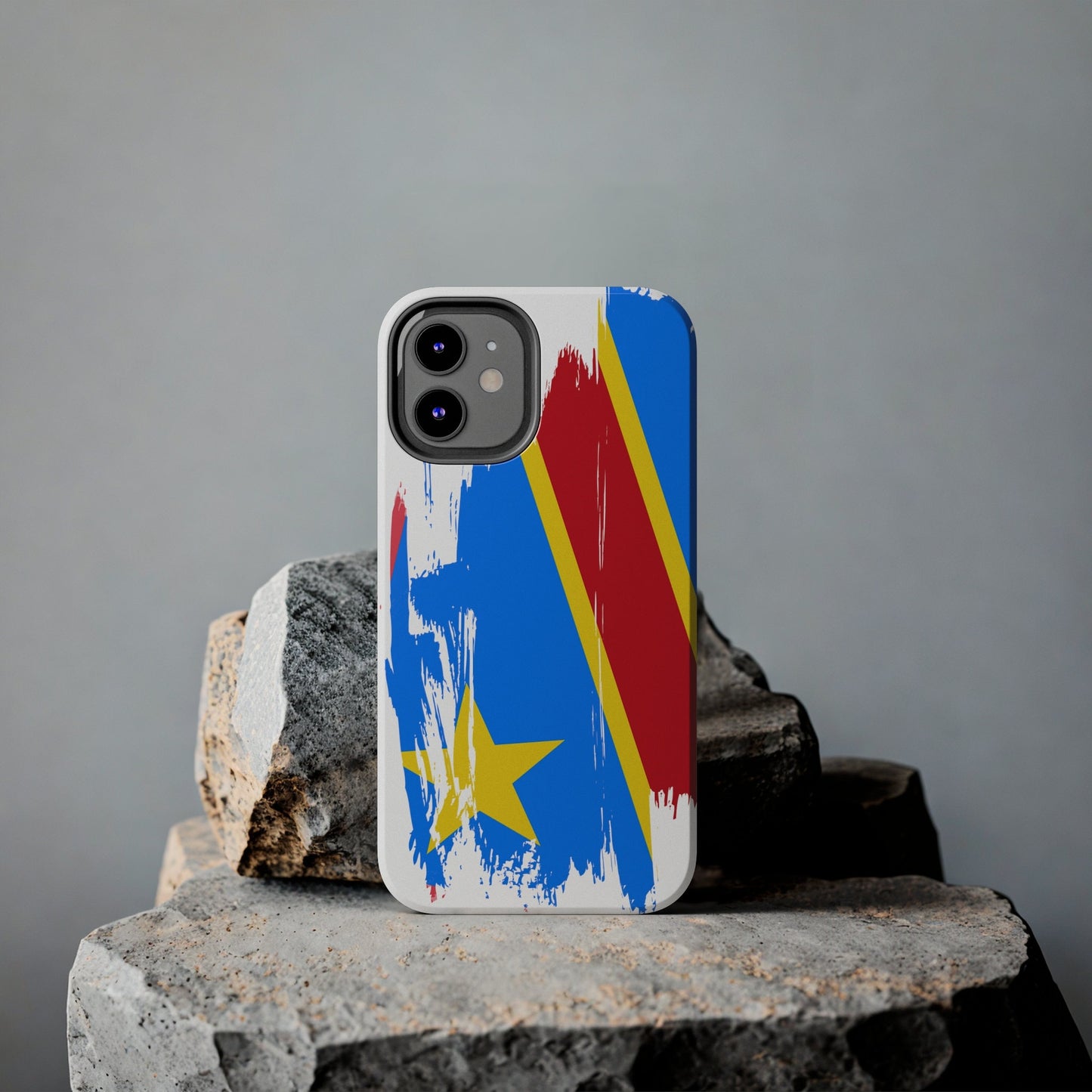 Congo-Brazzaville Flag iPhone Case iPhone 15 14 13 12 Mini 11 XR Xs X 8 7 SE iPhone Pro Max , Iphone cover, Iphone Tough Case