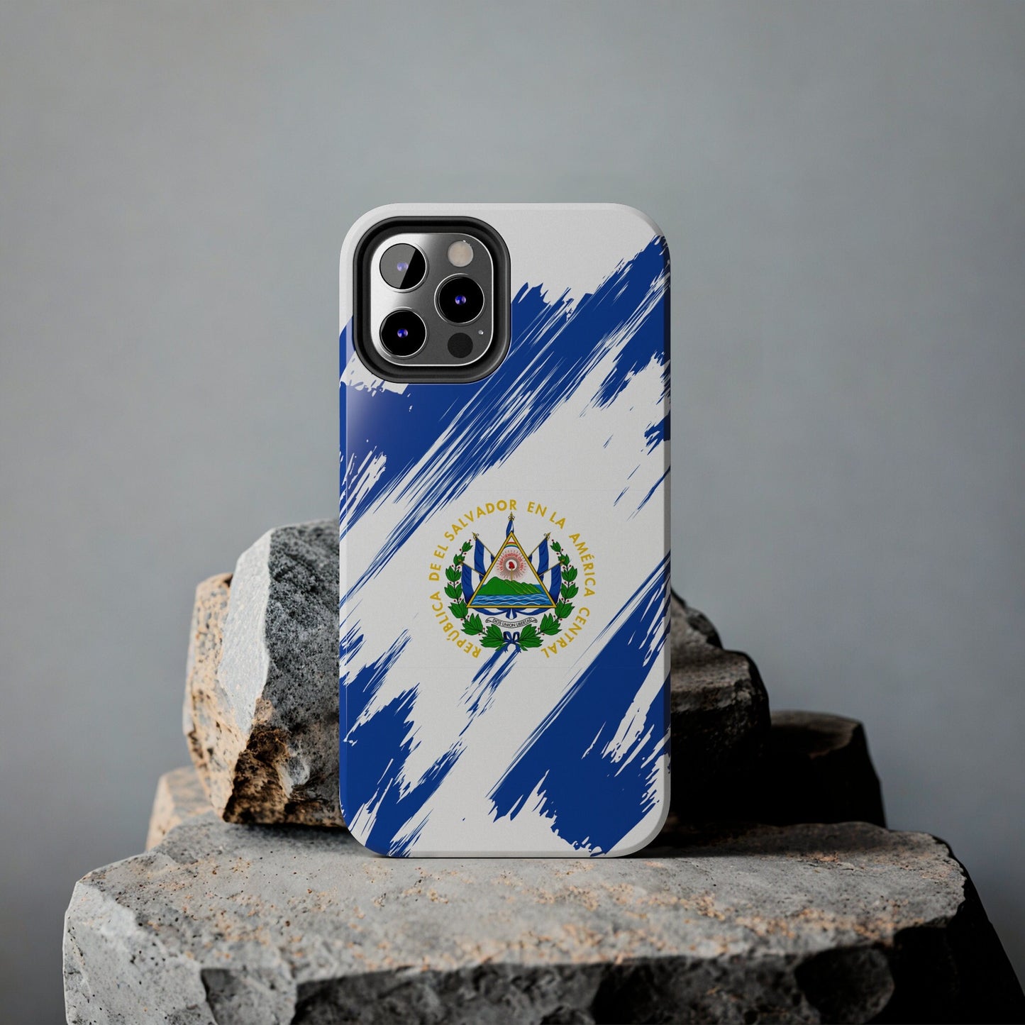 El Salvador Flag iPhone Case iPhone 15 14 13 12 Mini 11 XR Xs X 8 7 SE iPhone Pro Max , Iphone cover, Iphone Tough Case