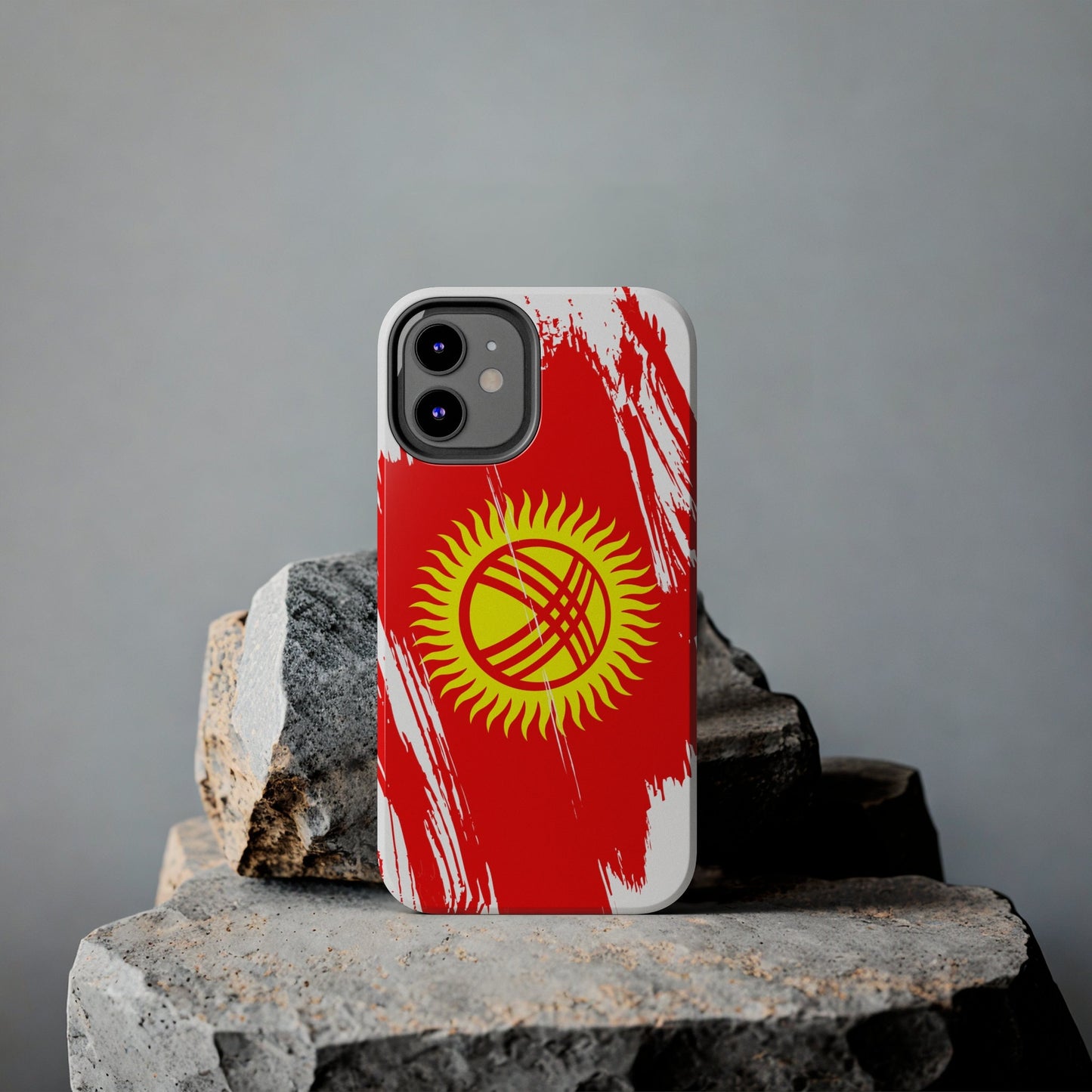 Kyrgyzstan Flag iPhone Case iPhone 15 14 13 12 Mini 11 XR Xs X 8 7 SE iPhone Pro Max , Iphone cover, Iphone Tough Case