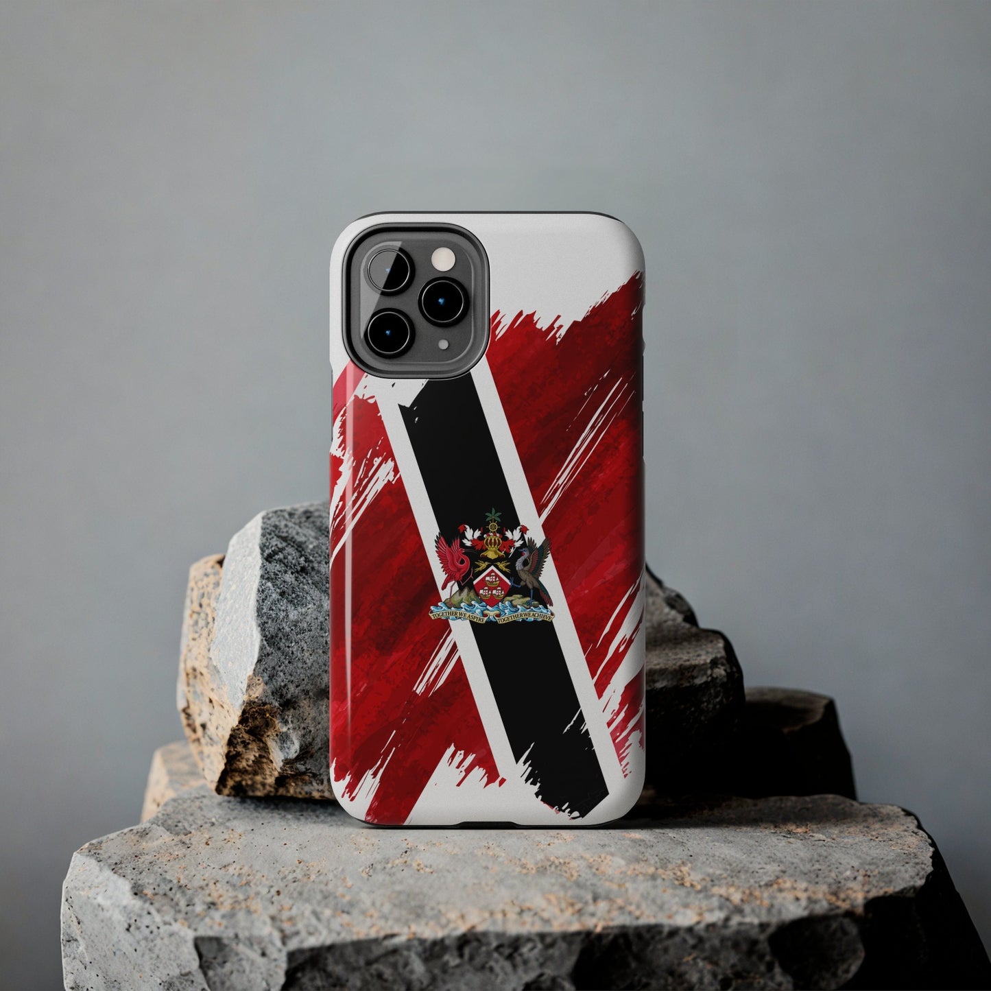 Trinidad and Tobago Flag iPhone Case iPhone 15 14 13 12 Mini 11 XR Xs X 8 7 SE iPhone Pro Max , Iphone cover, Iphone Tough Case