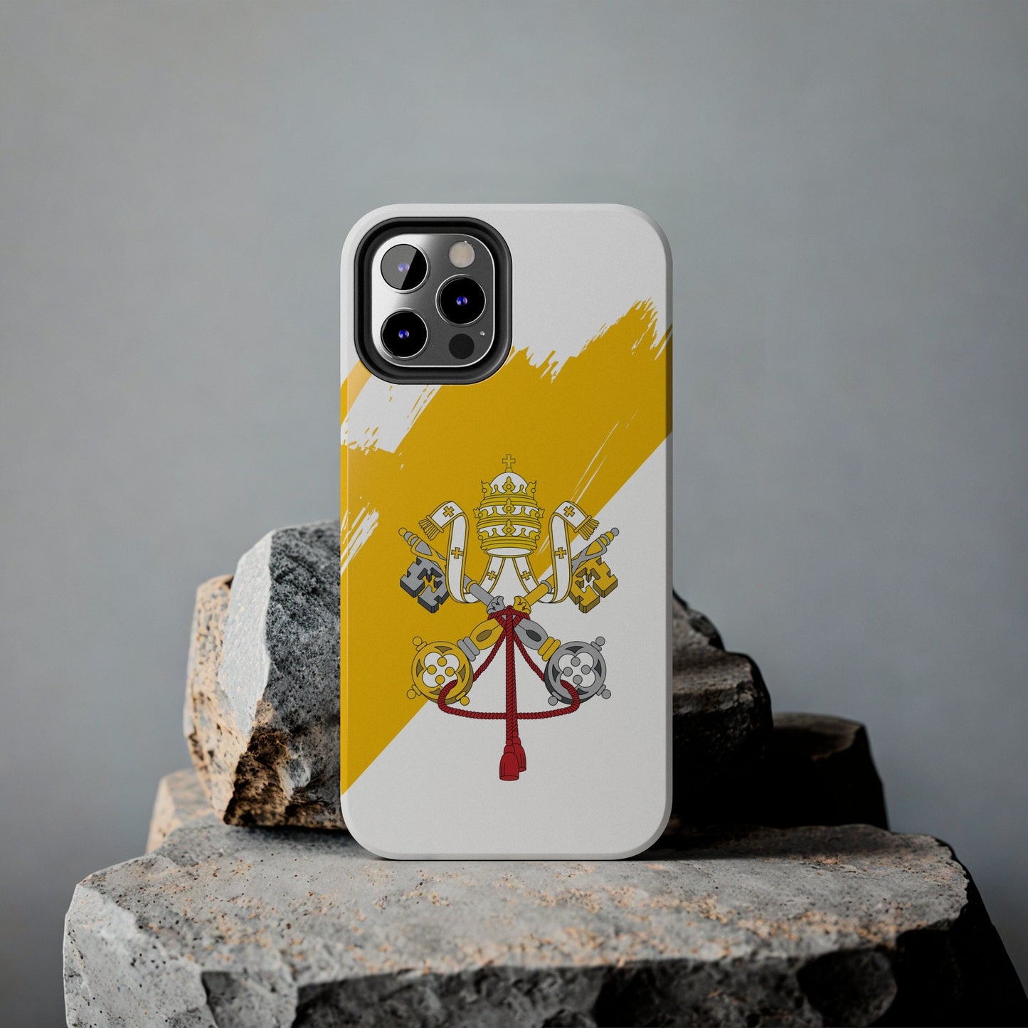 Vatican Flag iPhone Case iPhone 15 14 13 12 Mini 11 XR Xs X 8 7 SE iPhone Pro Max , Iphone cover, Iphone Tough Case