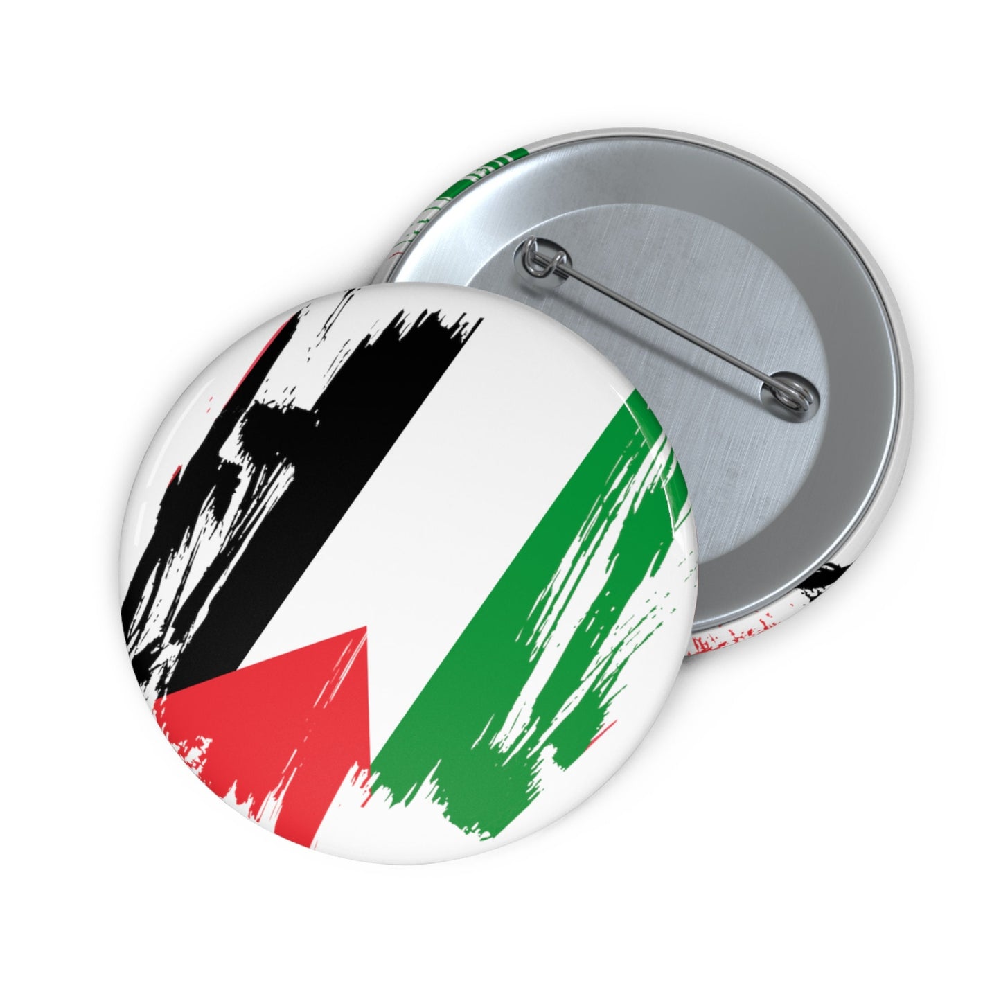 Palestine Flag Pin Button - Custom Pinback, Patriotic Campaign Buttons, Personalized Birthday Pins, Collectible Badge, Metal Pin