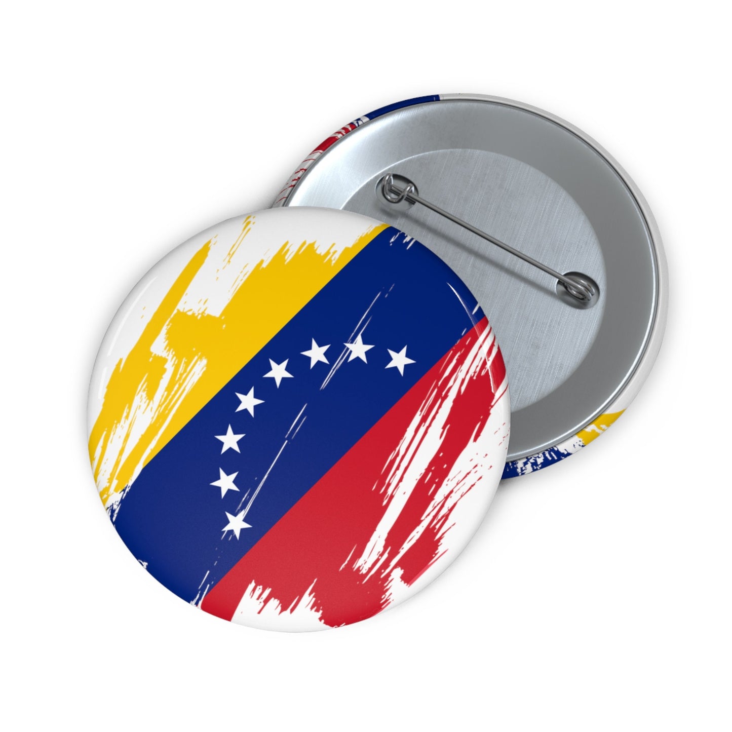 Venezuela Flag Pin Button - Custom Pinback, Patriotic Campaign Buttons, Personalized Birthday Pins, Collectible Badge, Metal Pin
