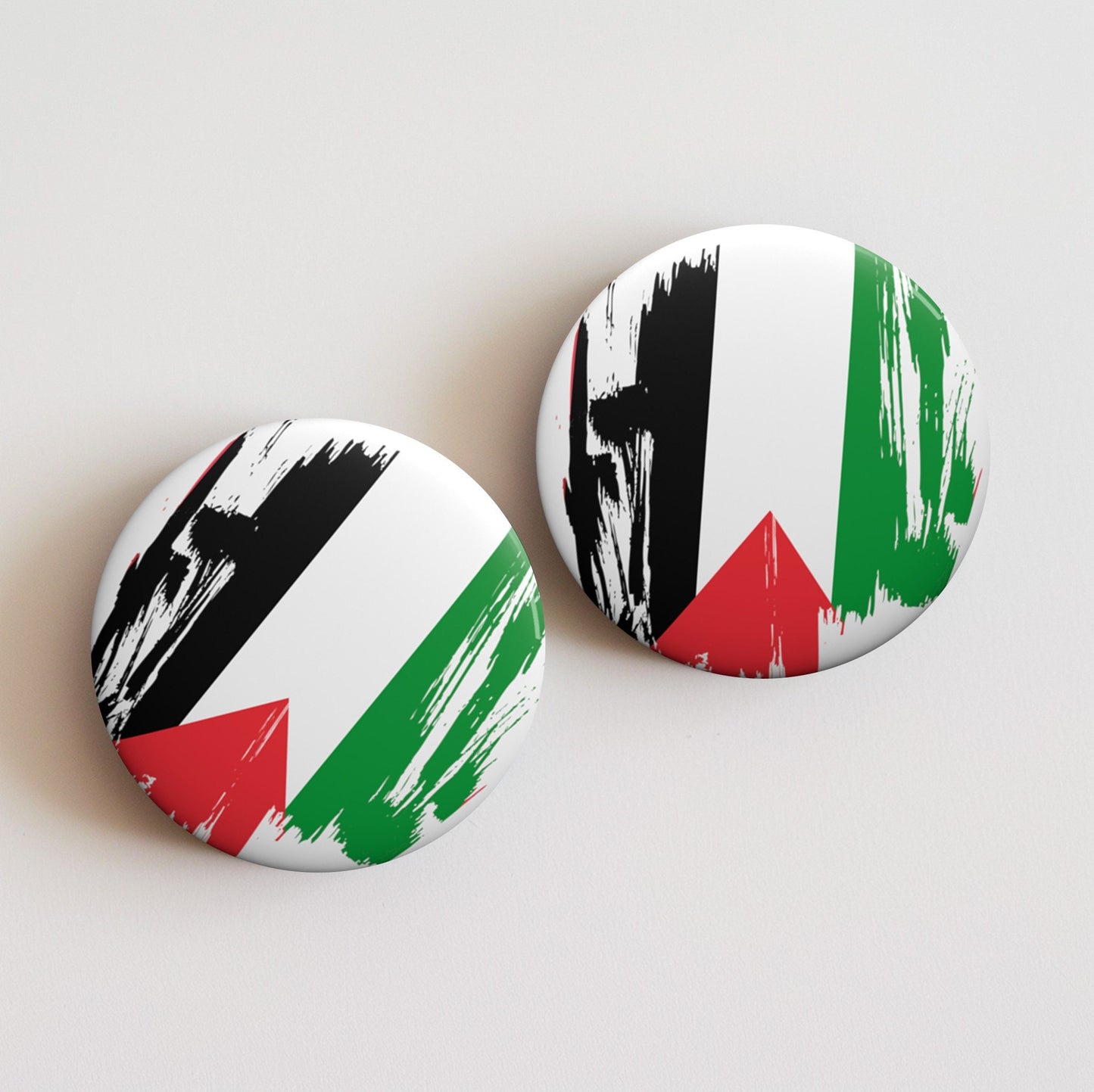 Palestine Flag Pin Button - Custom Pinback, Patriotic Campaign Buttons, Personalized Birthday Pins, Collectible Badge, Metal Pin