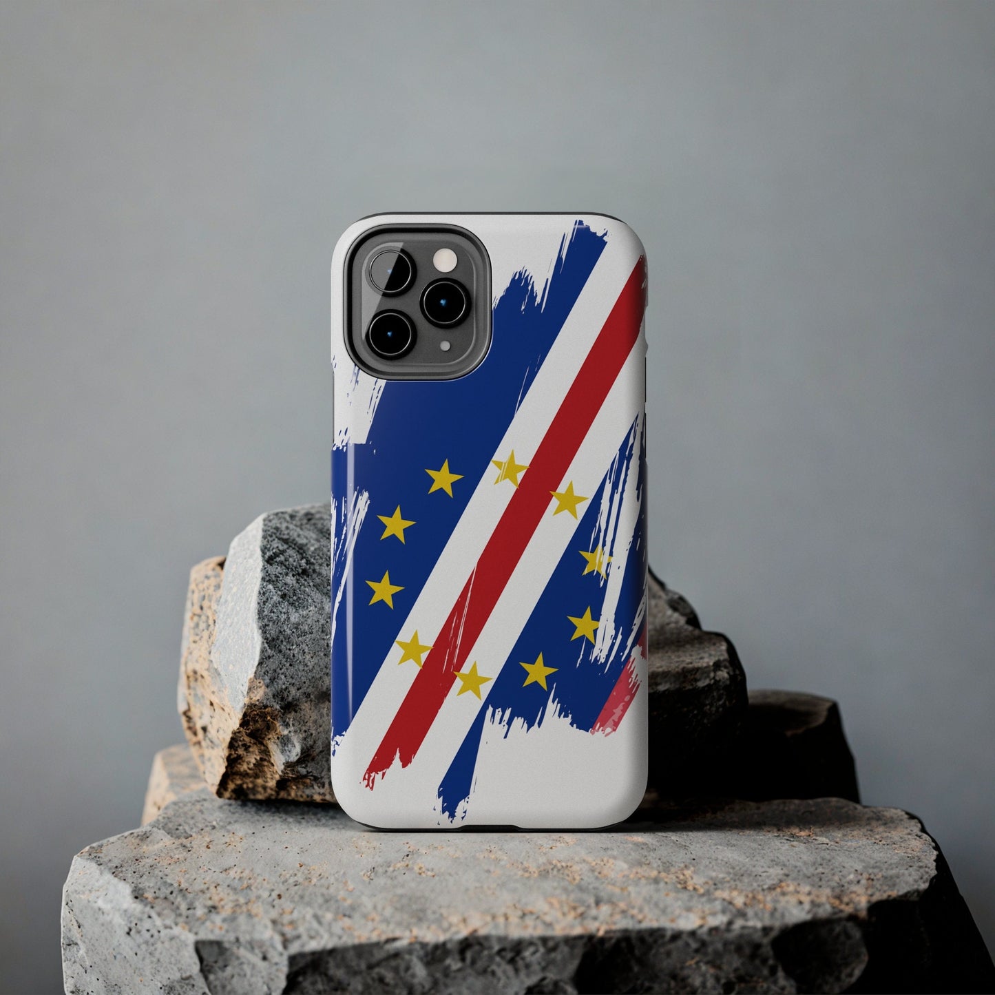 Cabo Verde Flag iPhone Case iPhone 15 14 13 12 Mini 11 XR Xs X 8 7 SE iPhone Pro Max , Iphone cover, Iphone Tough Case