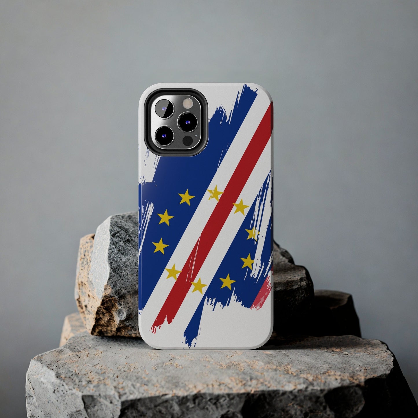 Cabo Verde Flag iPhone Case iPhone 15 14 13 12 Mini 11 XR Xs X 8 7 SE iPhone Pro Max , Iphone cover, Iphone Tough Case
