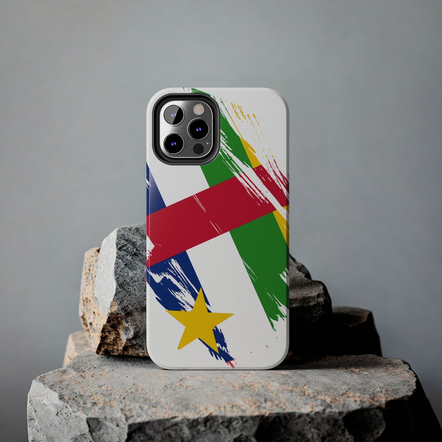 Central African Republic Flag iPhone Case iPhone 15 14 13 12 Mini 11 XR Xs X 8 7 SE iPhone Pro Max , Iphone cover, Iphone Tough Case
