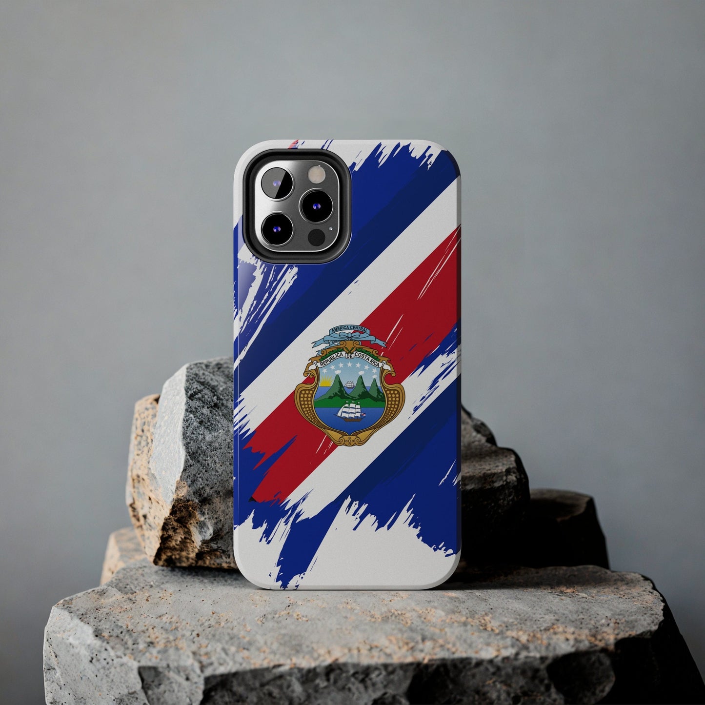 Costa Rica Flag iPhone Case iPhone 15 14 13 12 Mini 11 XR Xs X 8 7 SE iPhone Pro Max , Iphone cover, Iphone Tough Case