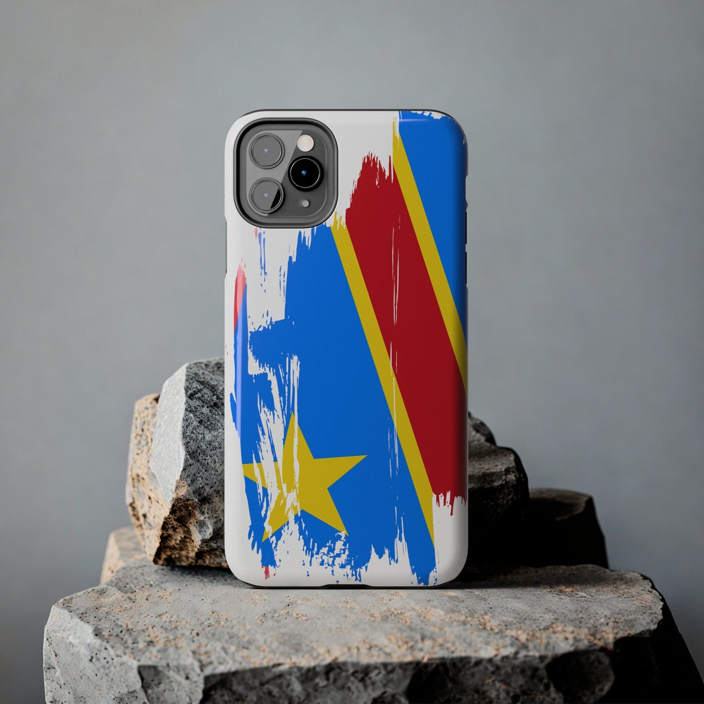Congo-Brazzaville Flag iPhone Case iPhone 15 14 13 12 Mini 11 XR Xs X 8 7 SE iPhone Pro Max , Iphone cover, Iphone Tough Case