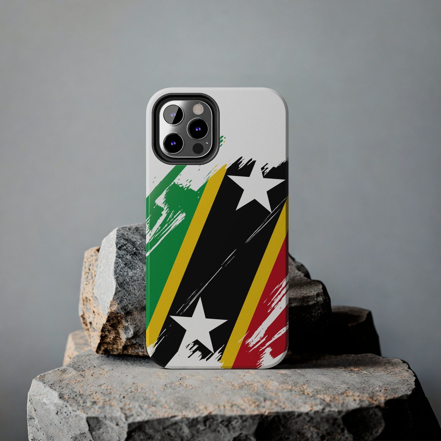 Saint Kitts and Nevis Flag iPhone Case iPhone 15 14 13 12 Mini 11 XR Xs X 8 7 SE iPhone Pro Max , Iphone cover, Iphone Tough Case