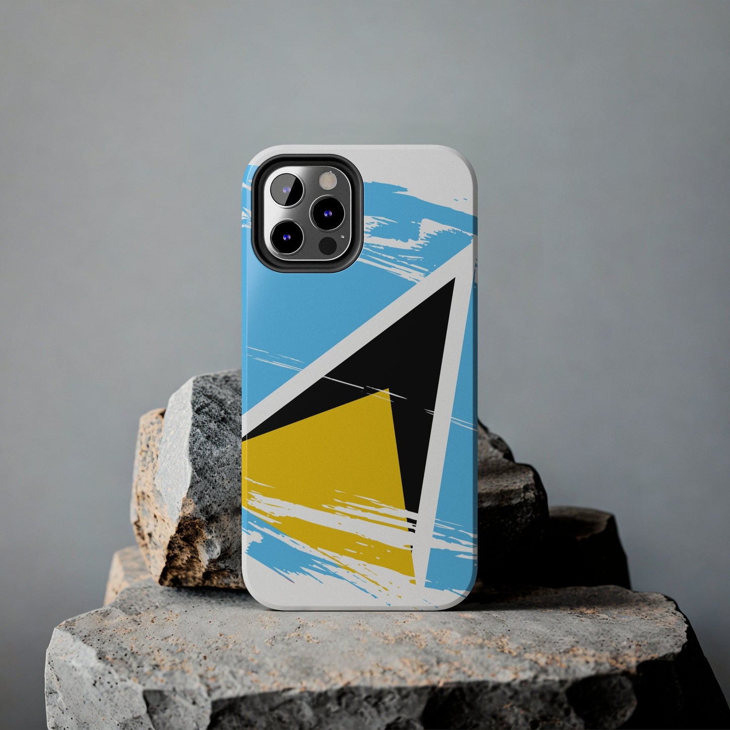 Saint Lucia Flag iPhone Case iPhone 15 14 13 12 Mini 11 XR Xs X 8 7 SE iPhone Pro Max , Iphone cover, Iphone Tough Case