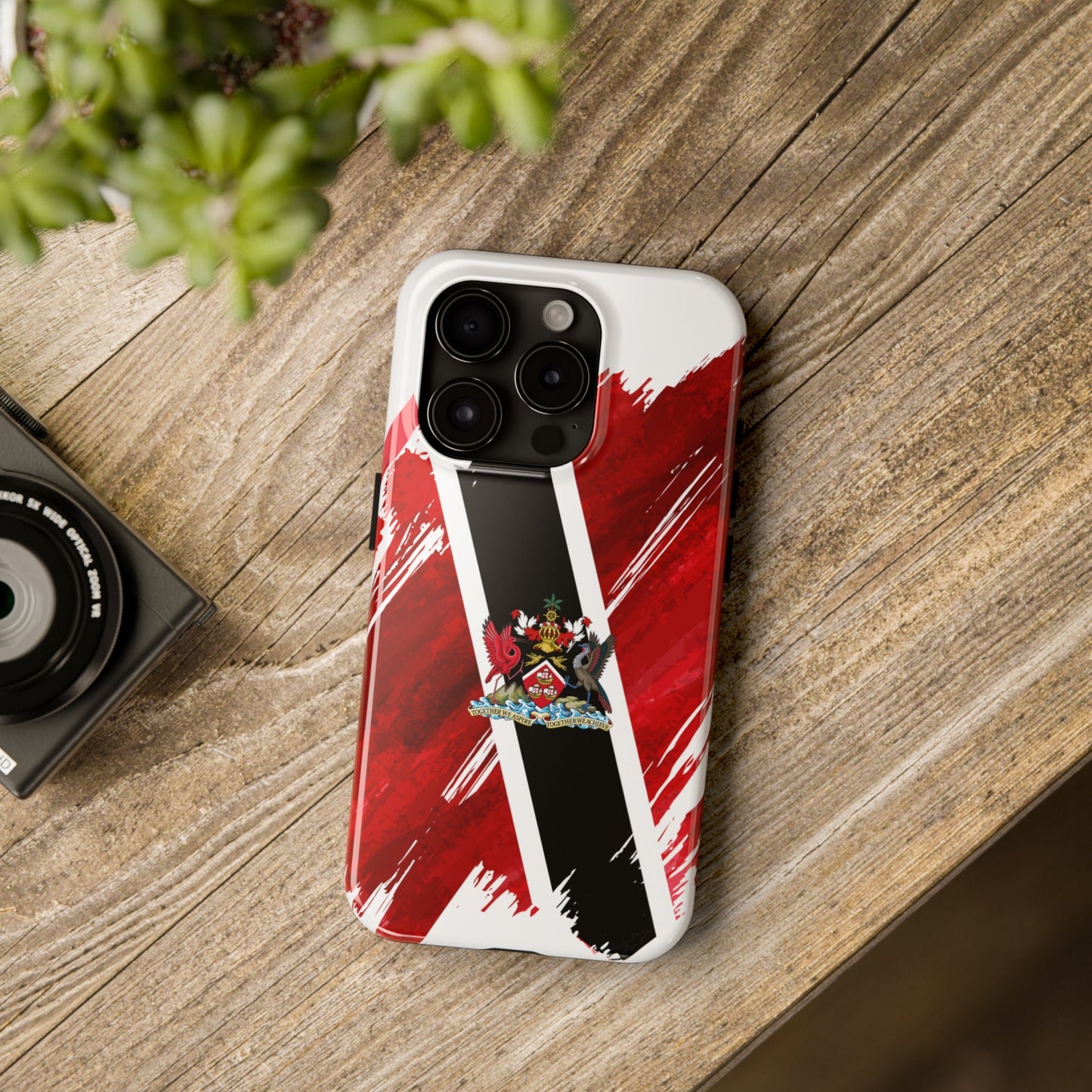 Trinidad and Tobago Flag iPhone Case iPhone 15 14 13 12 Mini 11 XR Xs X 8 7 SE iPhone Pro Max , Iphone cover, Iphone Tough Case