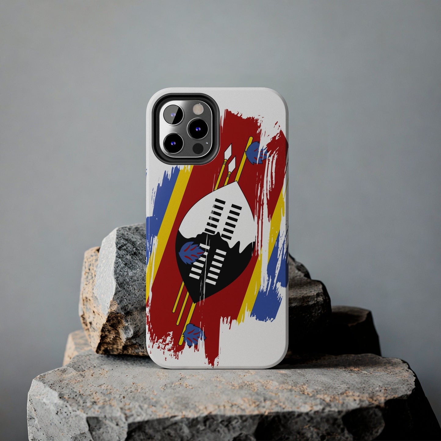 Eswatini Flag iPhone Case iPhone 15 14 13 12 Mini 11 XR Xs X 8 7 SE iPhone Pro Max , Iphone cover, Iphone Tough Case