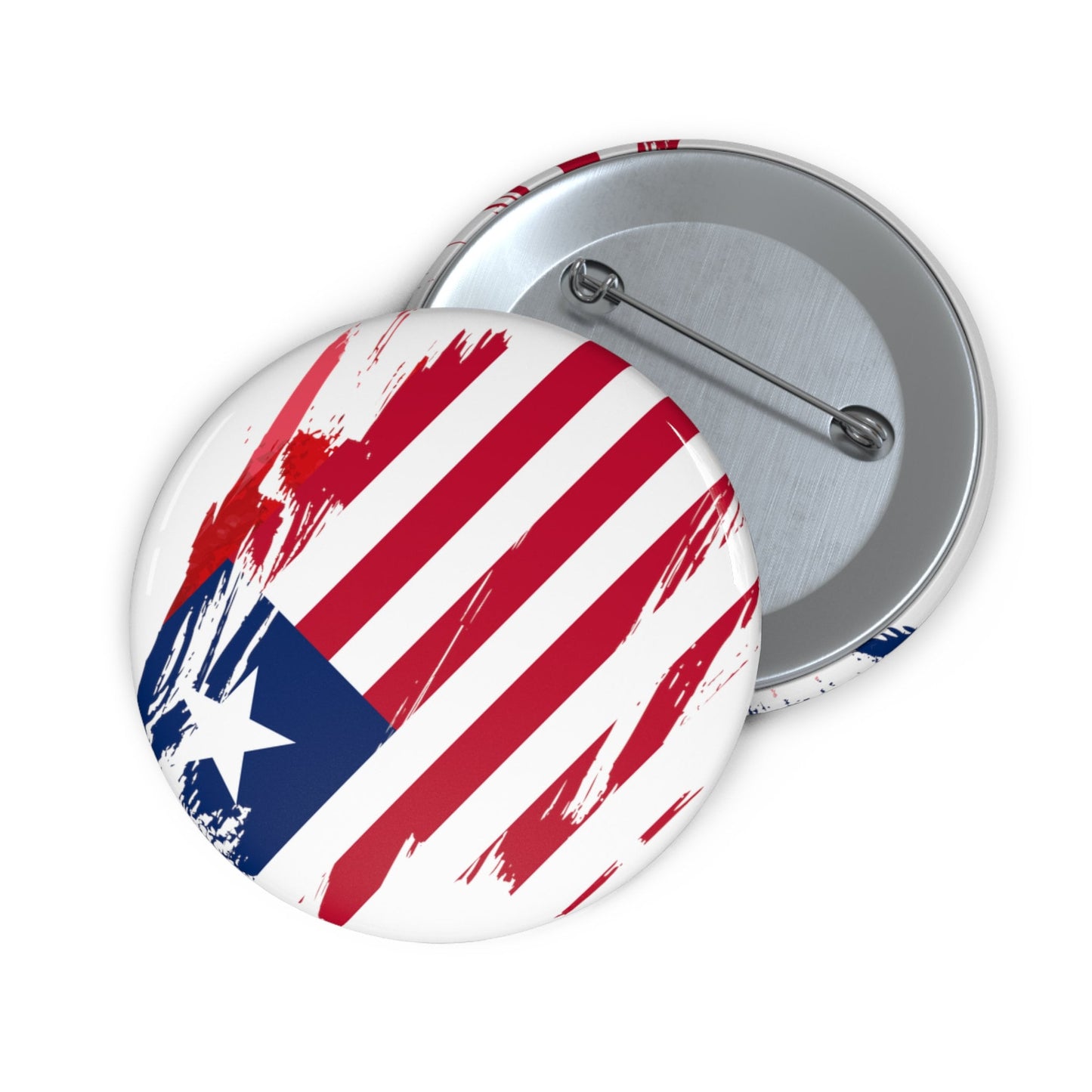 Liberia Flag Pin Button - Custom Pinback, Patriotic Campaign Buttons, Personalized Birthday Pins, Collectible Badge, Metal Pin