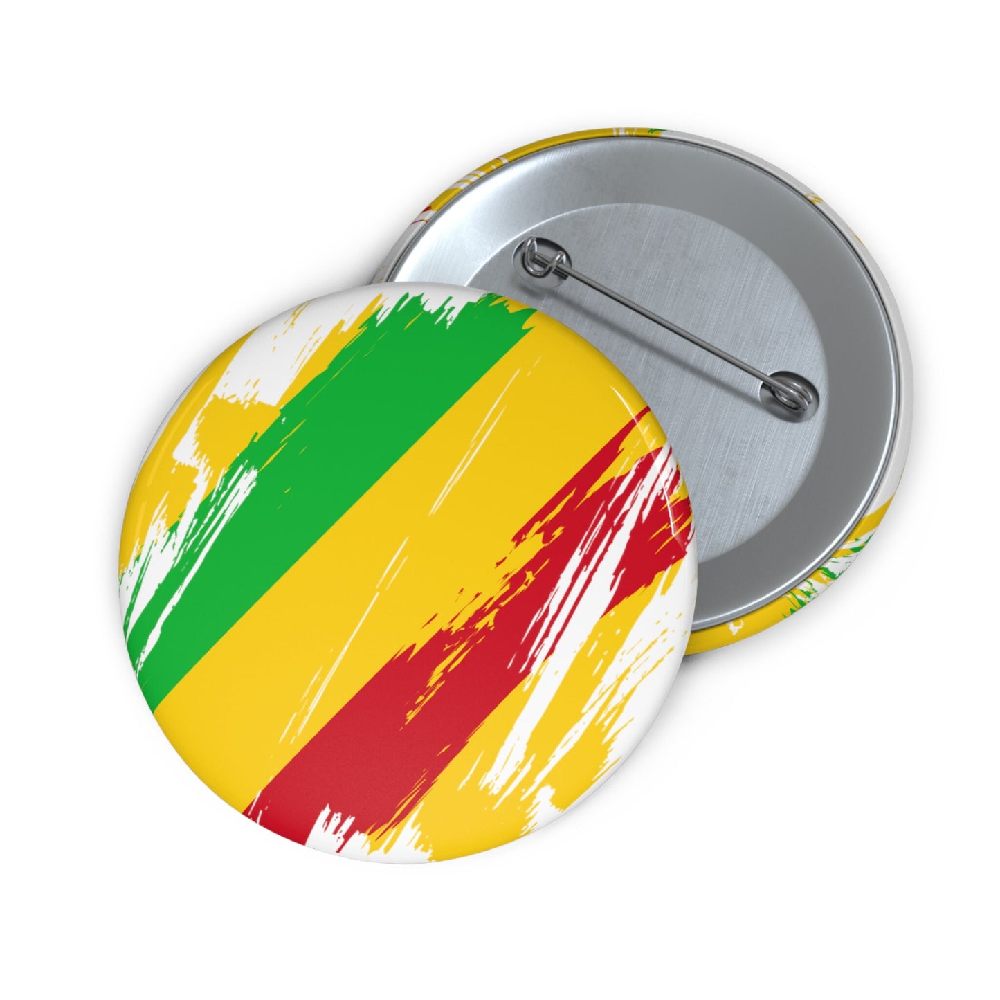 Mali Flag Pin Button - Custom Pinback, Patriotic Campaign Buttons, Personalized Birthday Pins, Collectible Badge, Metal Pin