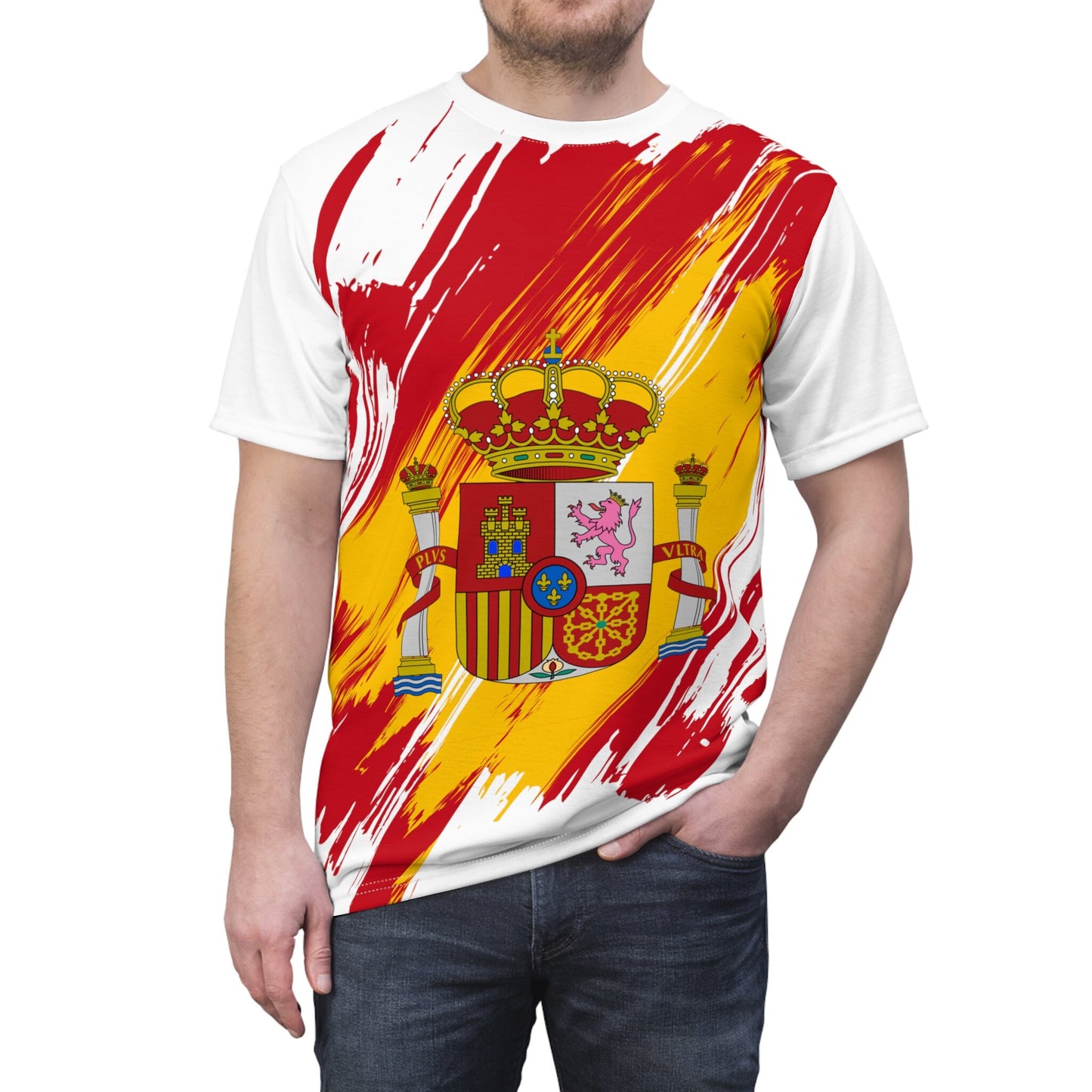 Spain Flag T-shirt | Spain T-shirt | All over print Unisex T-shirt with Spain Flag