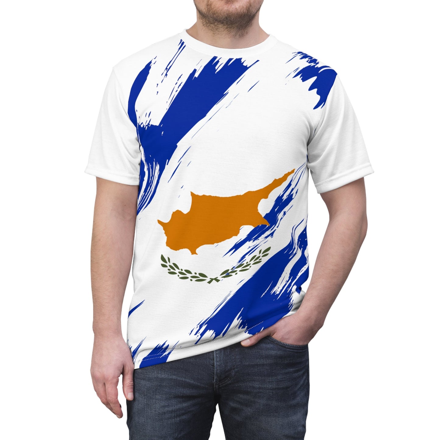 Cyprus Flag T-shirt | Cyprus T-shirt | All over print Unisex T-shirt with Cyprus Flag