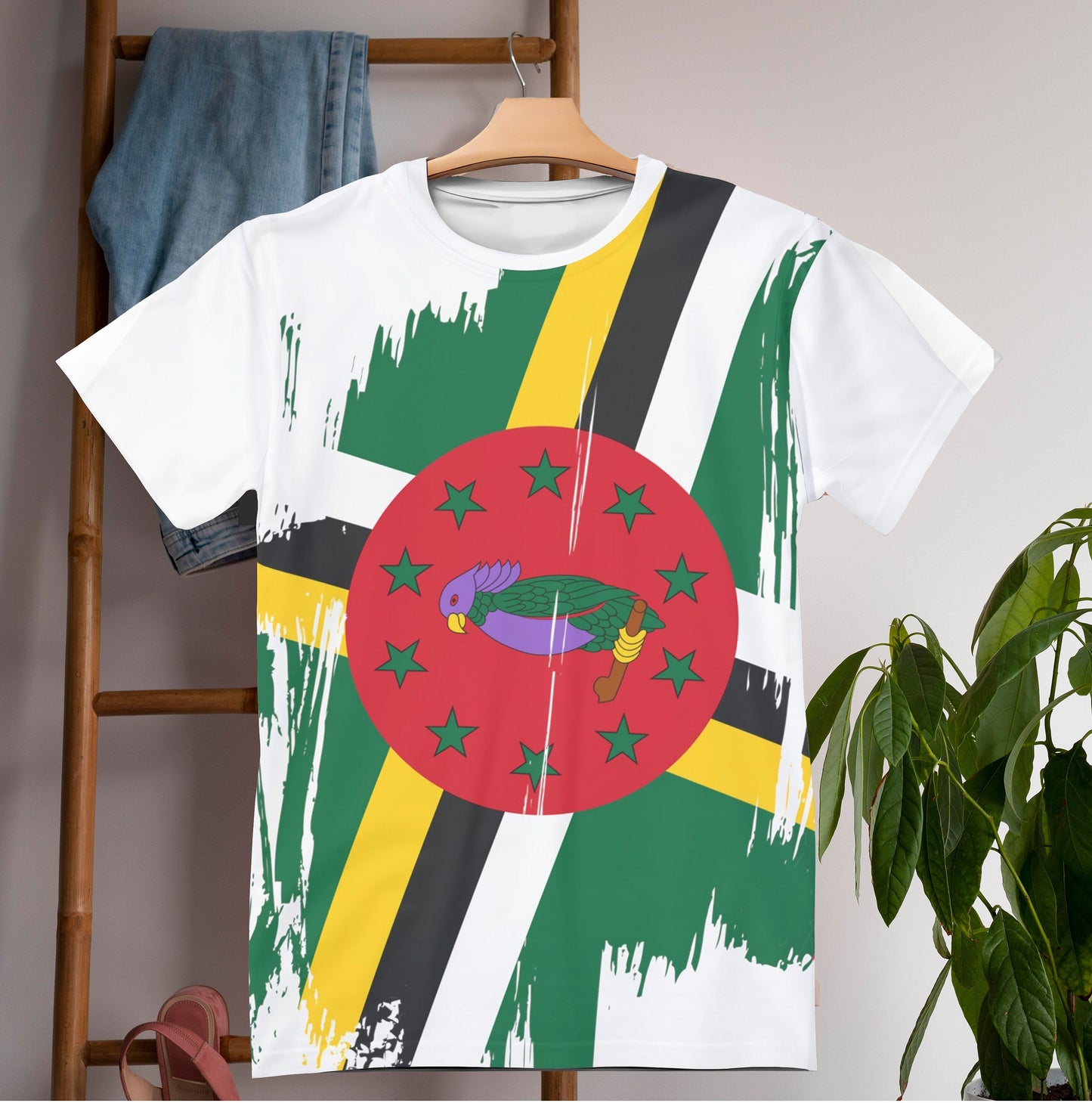 Dominica Flag T-shirt | Dominica T-shirt | All over print Unisex T-shirt with Dominica Flag