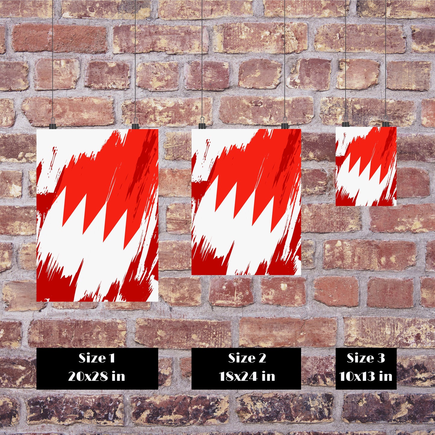 Bahrain Flag Print | Bahrain Poster | Bahrain Wall art print | Bahrain Home Decoration | Unframed