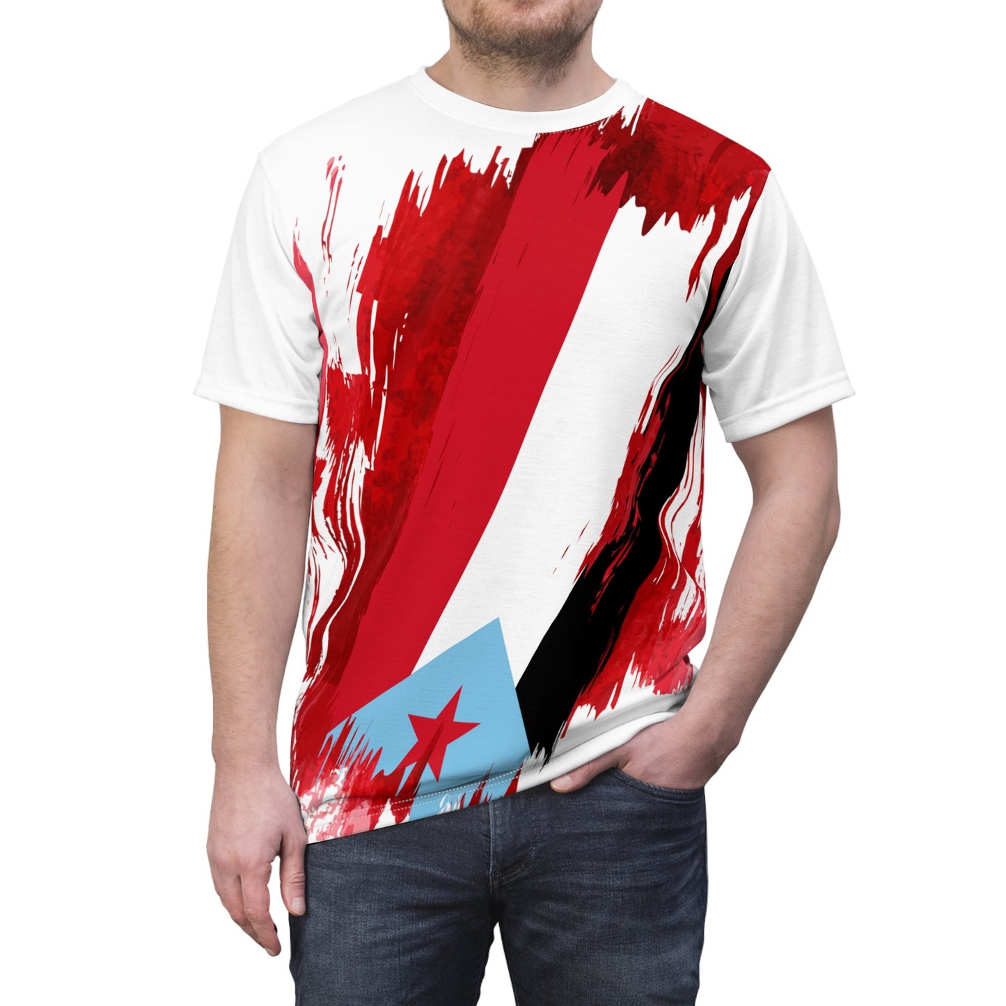 Yemen Flag T-shirt | Yemen T-shirt | All over print Unisex T-shirt with Yemen Flag