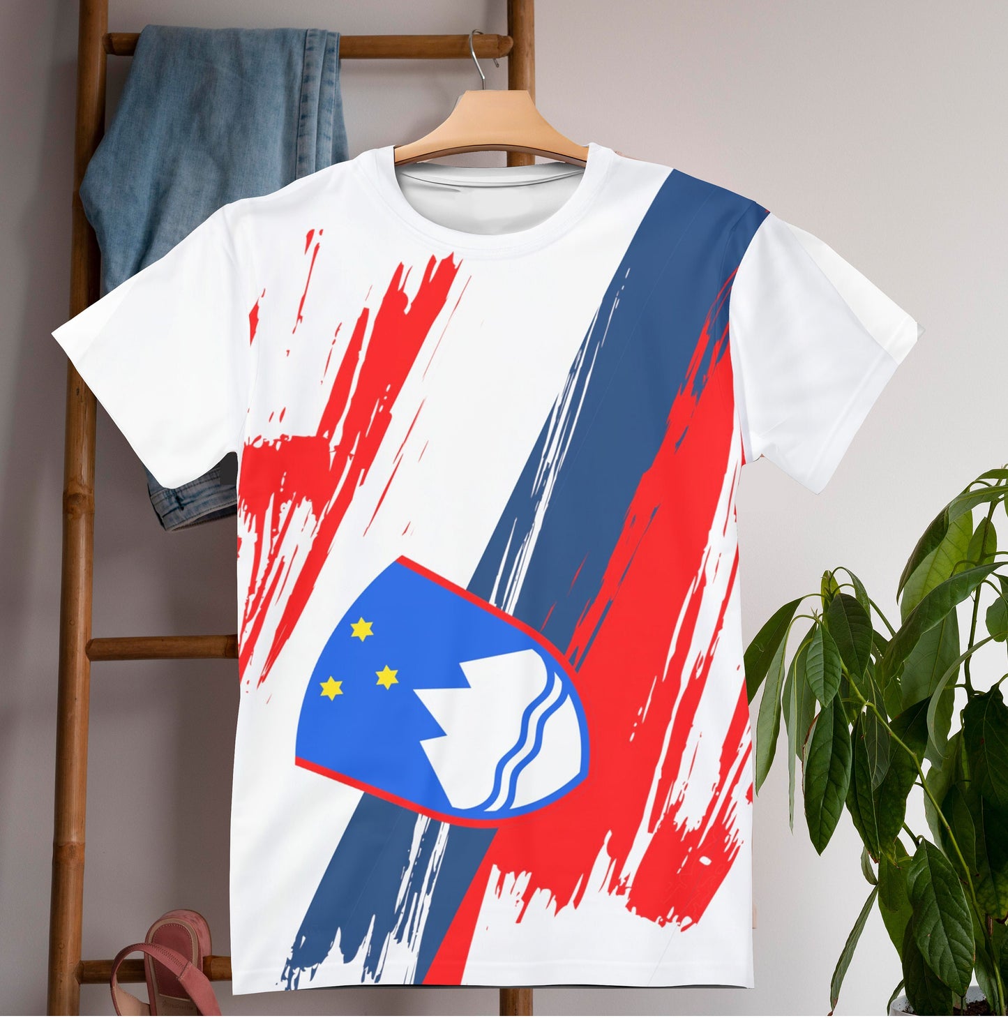 Slovenia Flag T-shirt | Slovenia T-shirt | All over print Unisex T-shirt with Slovenia Flag