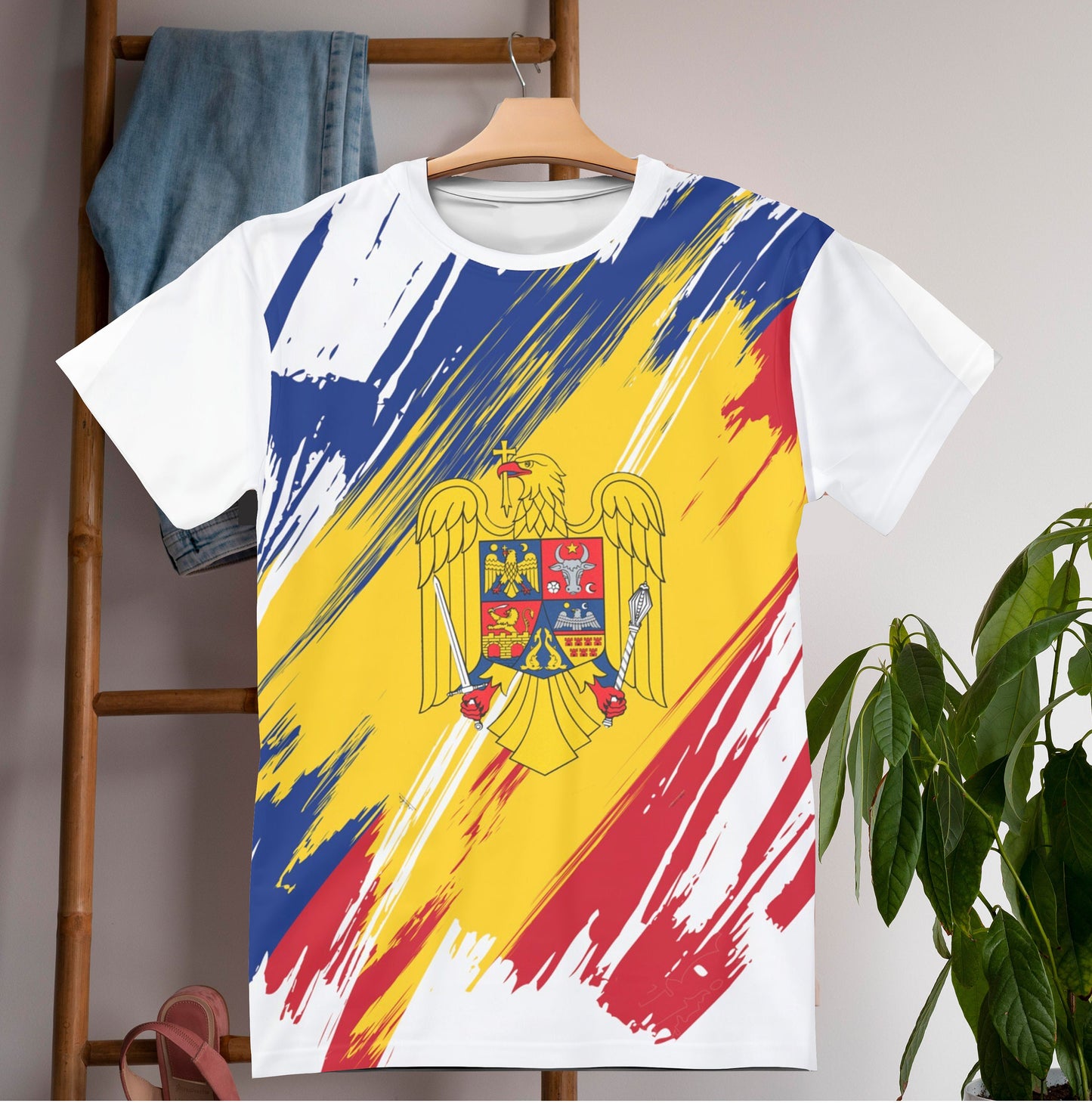 Romania Flag T-shirt | Romania T-shirt | All over print Unisex T-shirt with Romania Flag