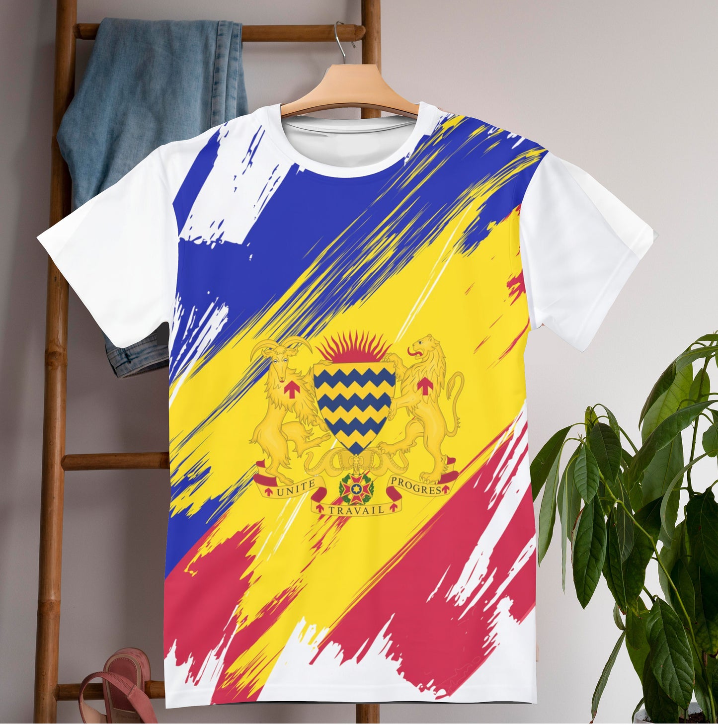 Chad Flag T-shirt | Chad T-shirt | All over print Unisex T-shirt with Chad Flag