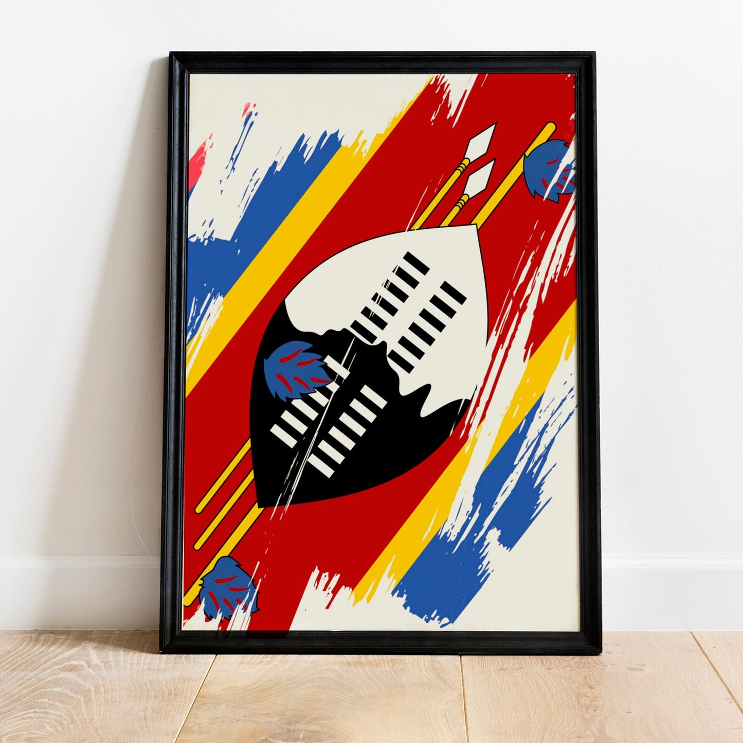 Eswatini Flag Print | Eswatini Poster | Eswatini Wall art print | Eswatini Home Decoration | Unframed