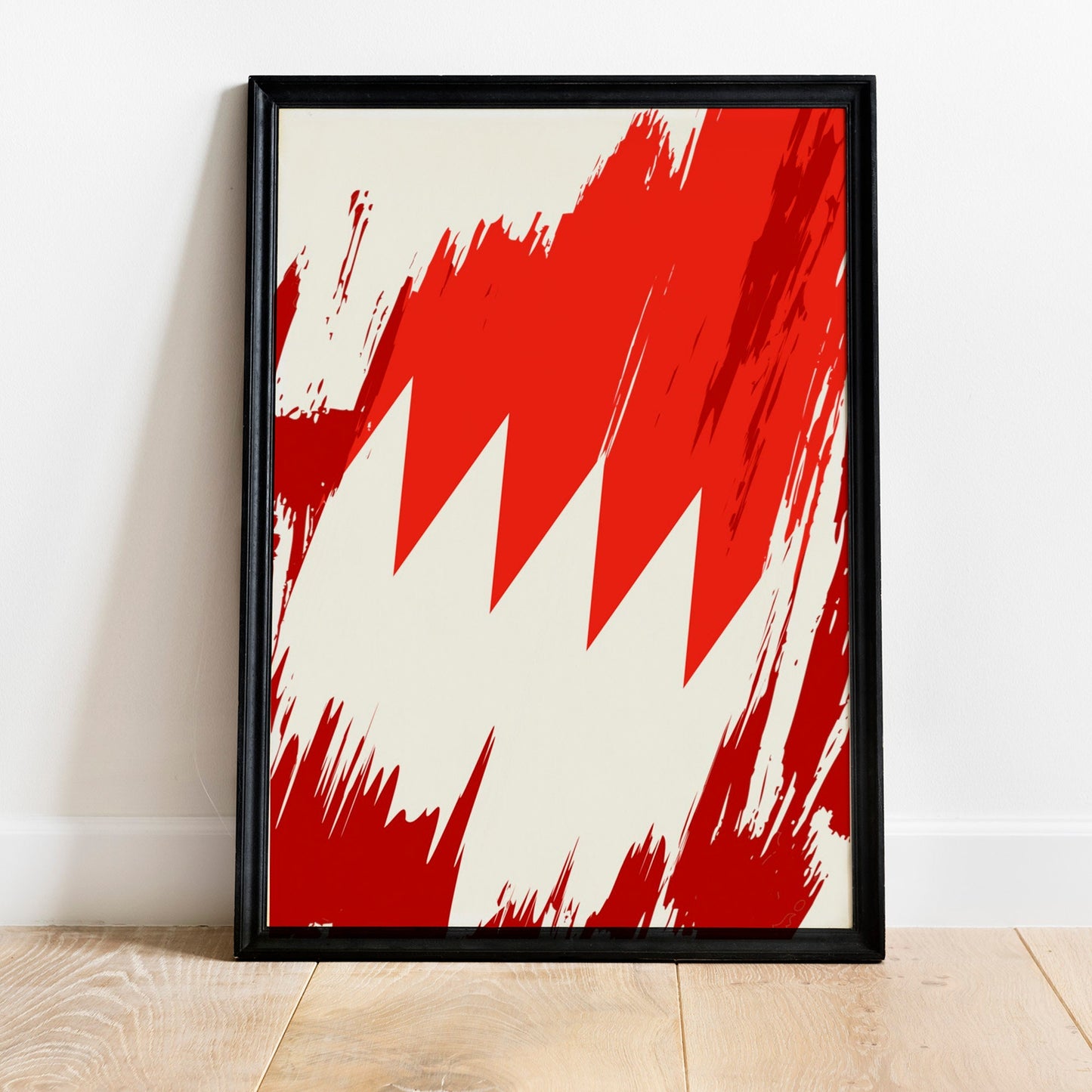 Bahrain Flag Print | Bahrain Poster | Bahrain Wall art print | Bahrain Home Decoration | Unframed