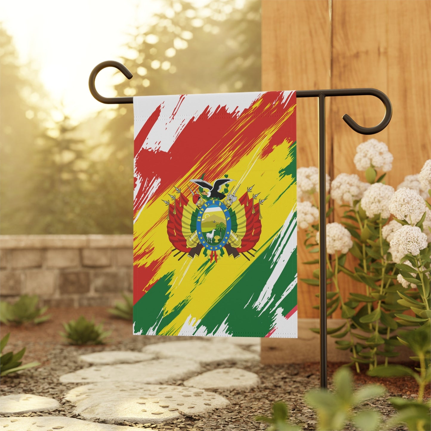 Bolivia Garden Flag - Garden & House Banner | Size - 12" x 18" | Double Sided Custom Country Design Print