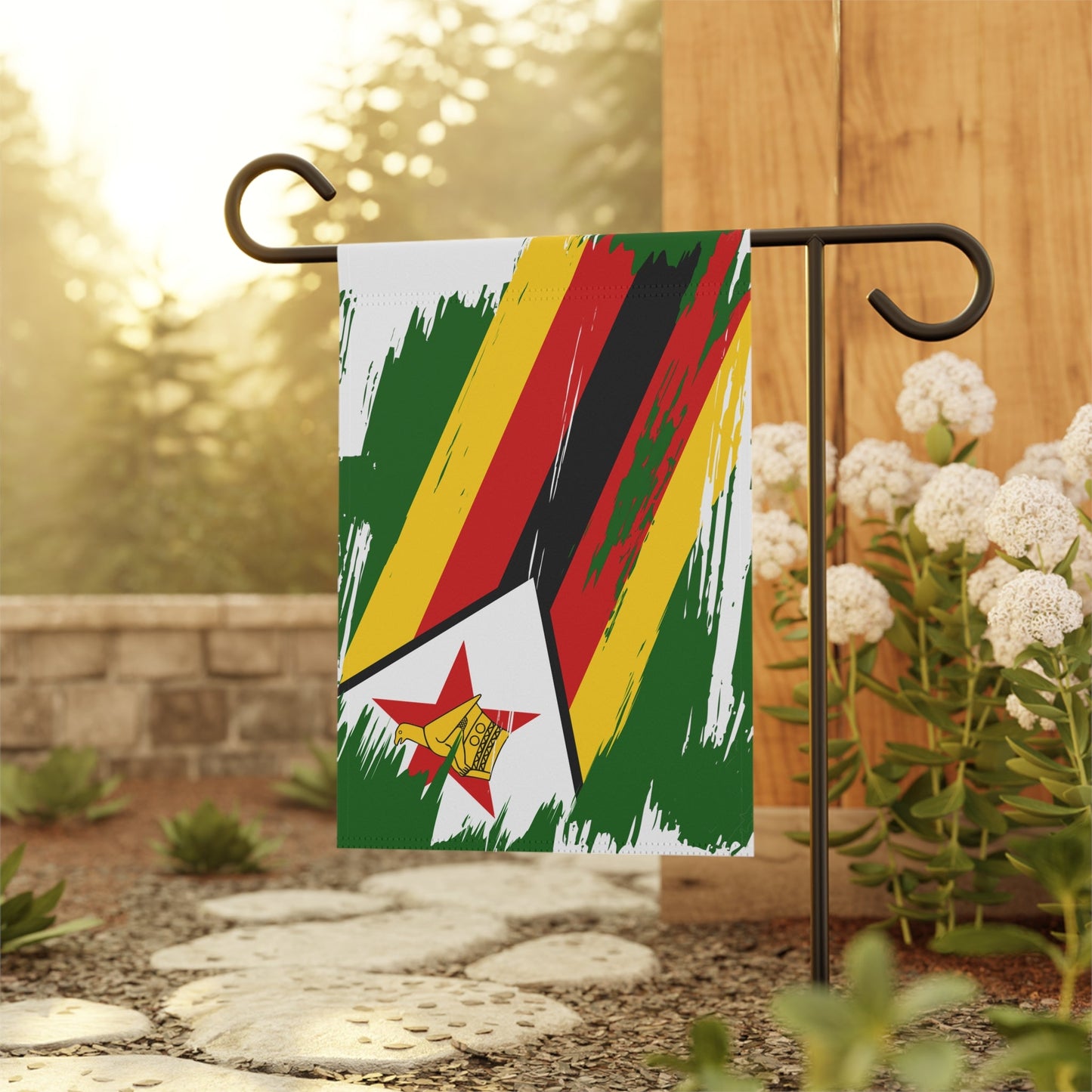 Zimbabwe Garden Flag - Garden & House Banner | Size - 12" x 18" | Double Sided Custom Country Design Print