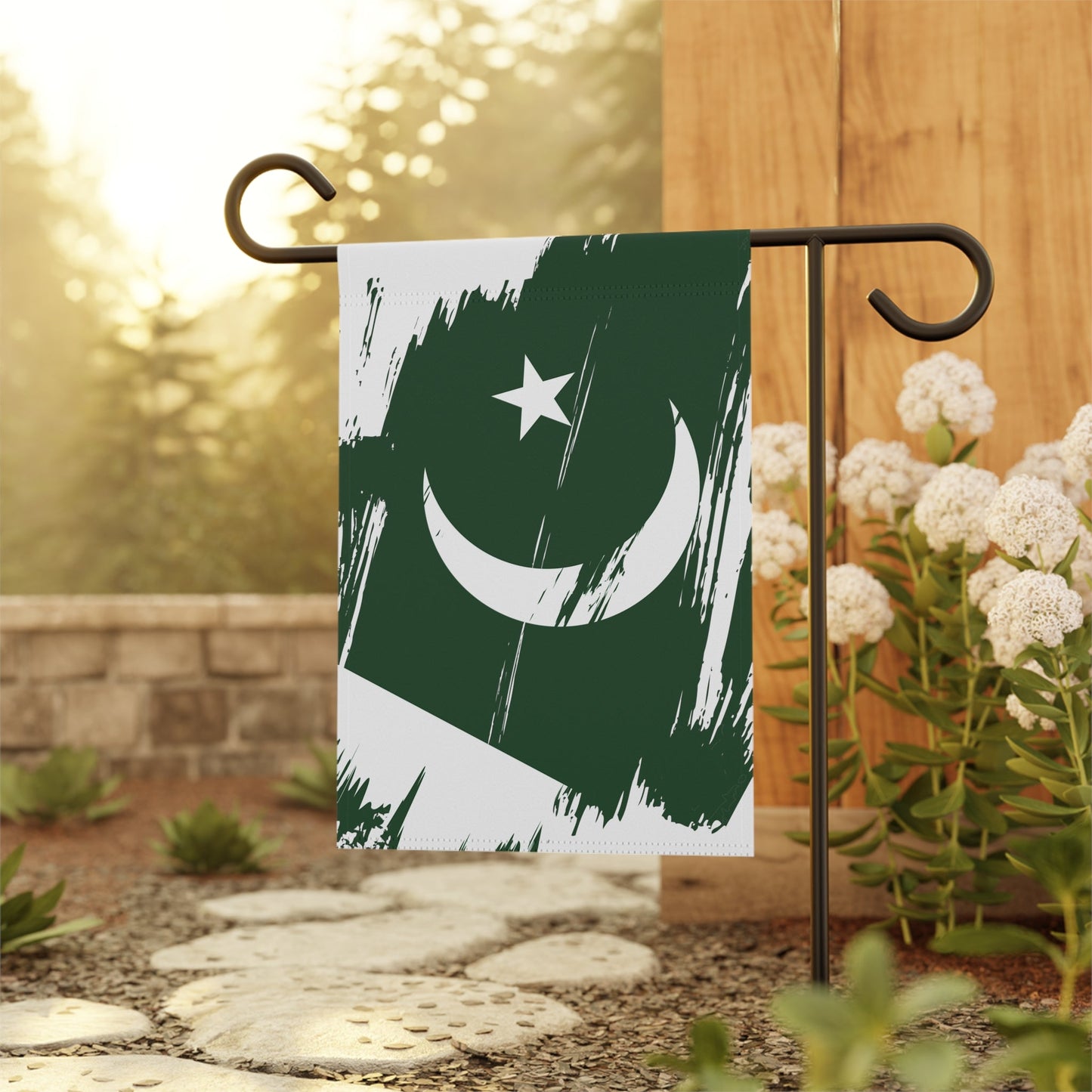 Pakistan Garden Flag - Garden & House Banner | Size - 12" x 18" | Double Sided Custom Country Design Print