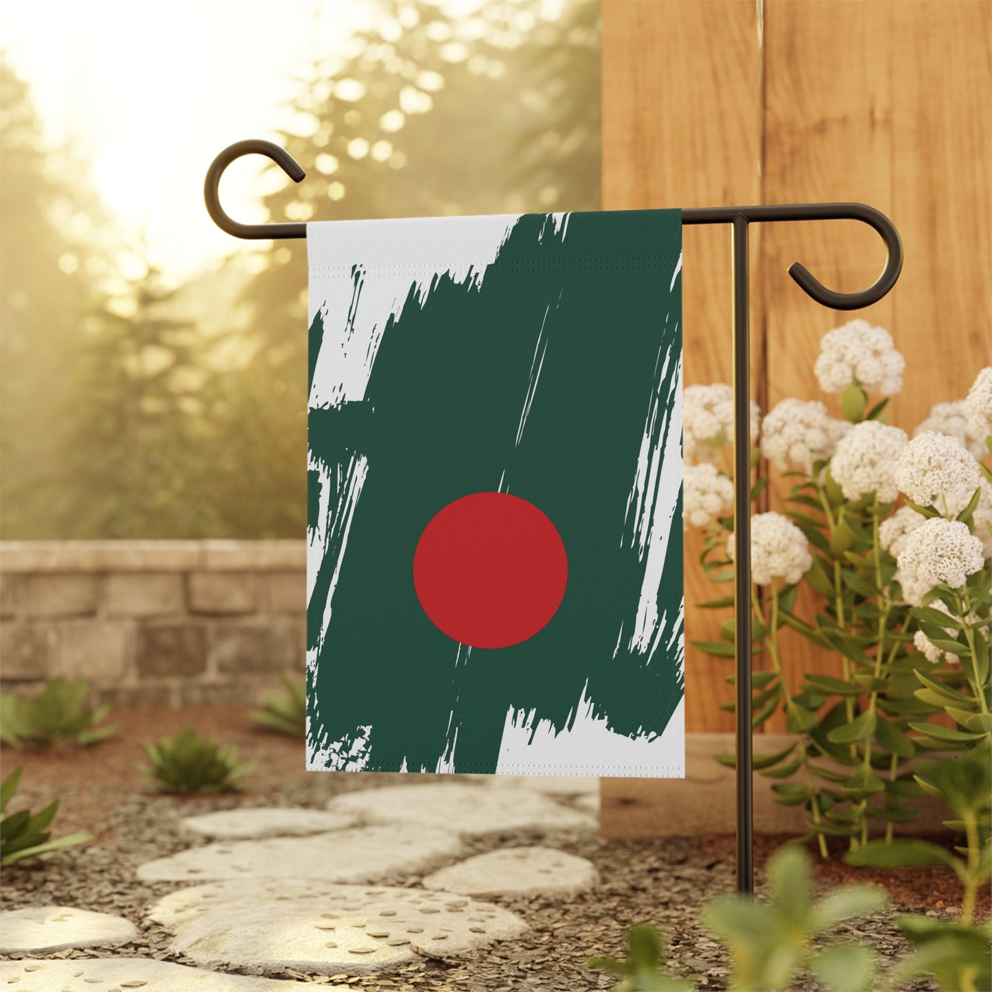 Bangladesh Garden Flag - Garden & House Banner | Size - 12" x 18" | Double Sided Custom Country Design Print