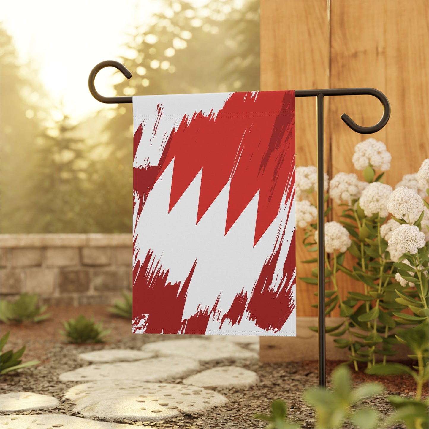 Bahrain Garden Flag - Garden & House Banner | Size - 12" x 18" | Double Sided Custom Country Design Print