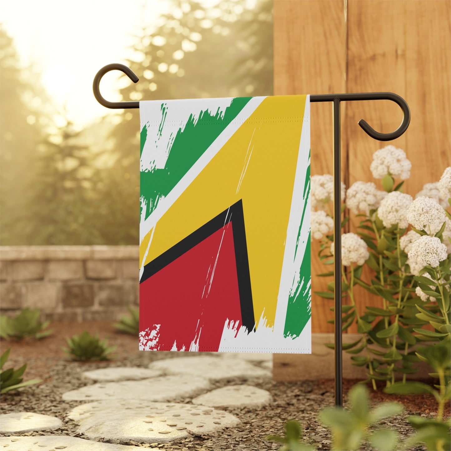 Guyana Garden Flag - Garden & House Banner | Size - 12" x 18" | Double Sided Custom Country Design Print