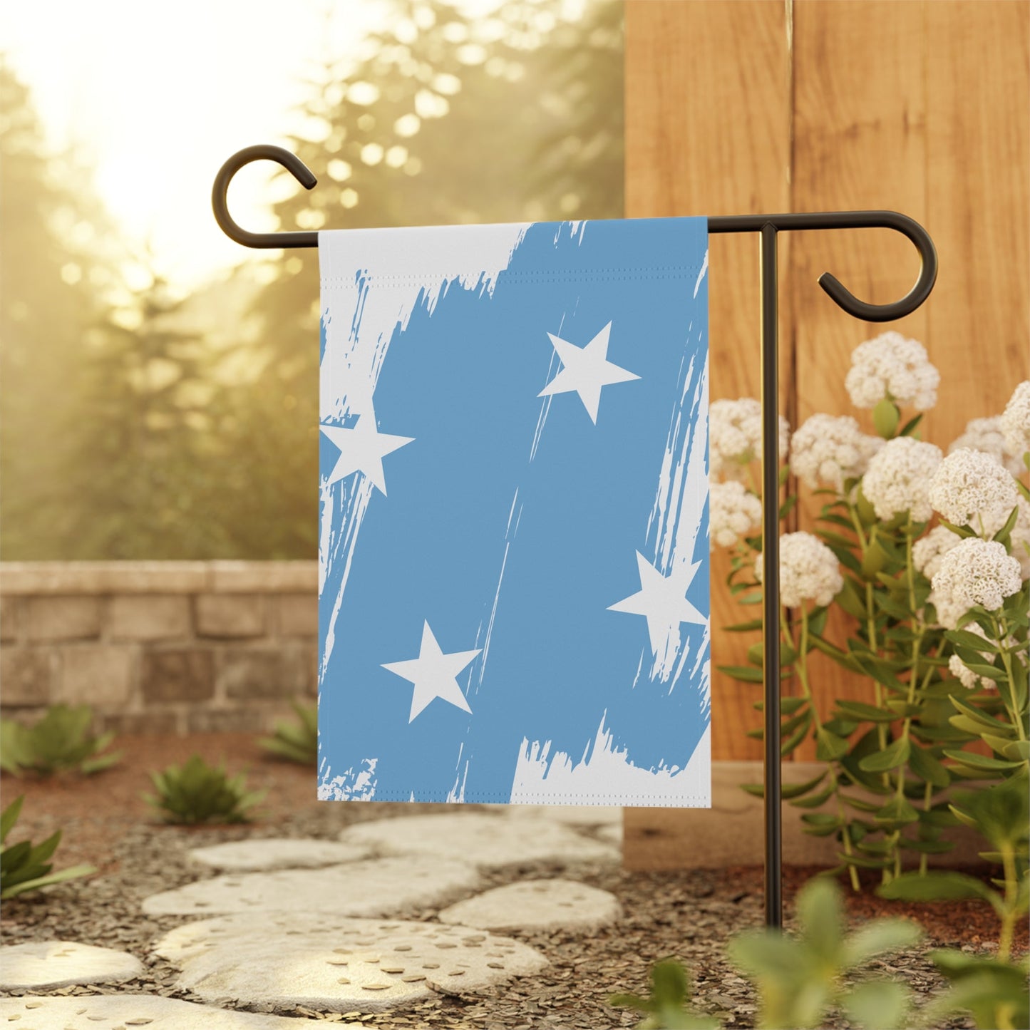 Micronesia Garden Flag - Garden & House Banner | Size - 12" x 18" | Double Sided Custom Country Design Print