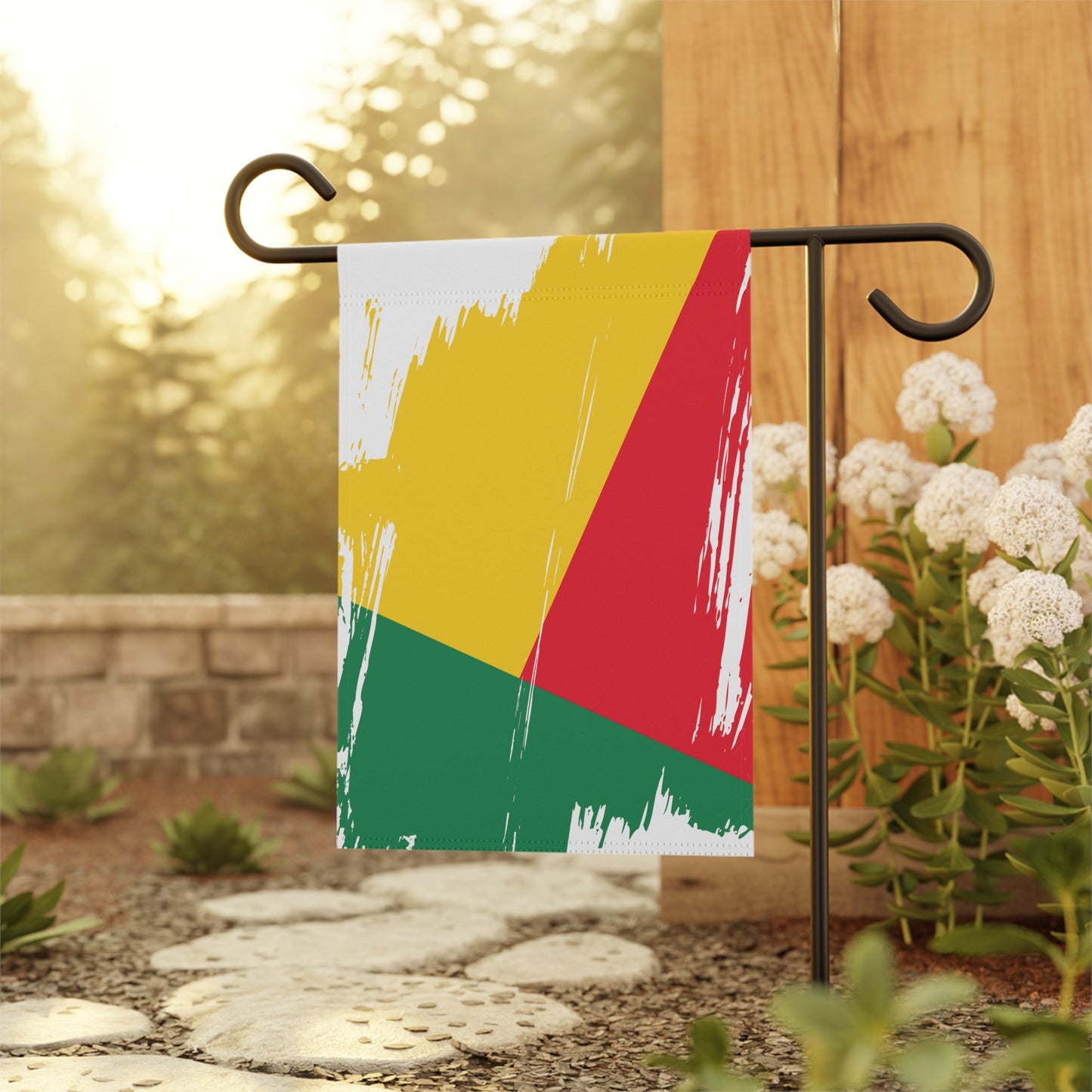 Benin Garden Flag - Garden & House Banner | Size - 12" x 18" | Double Sided Custom Country Design Print