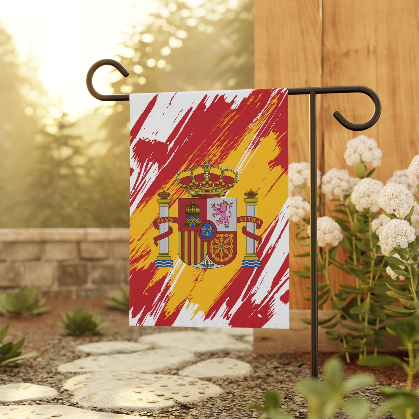 Spain Garden Flag - Garden & House Banner | Size - 12" x 18" | Double Sided Custom Country Design Print