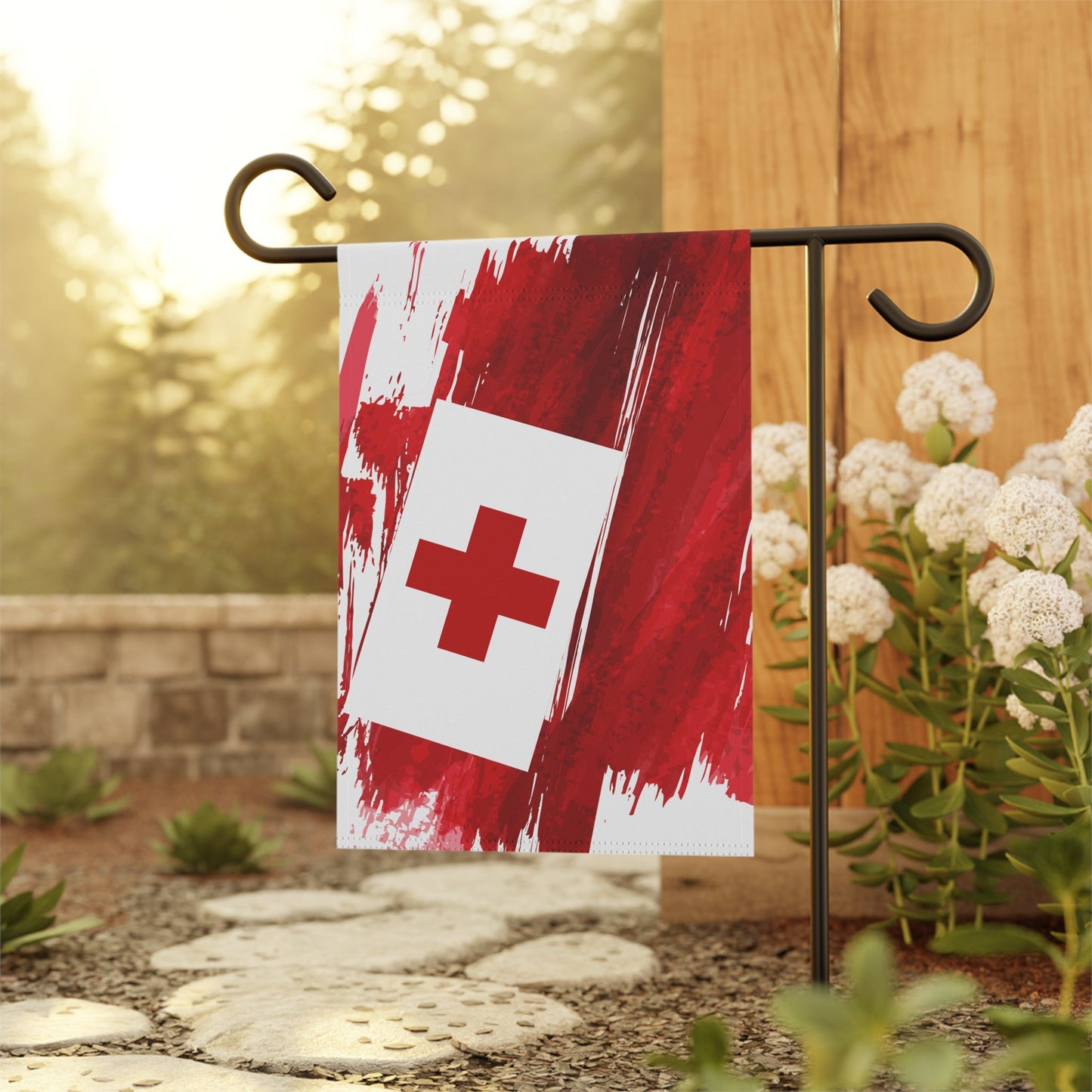Tonga Garden Flag - Garden & House Banner | Size - 12" x 18" | Double Sided Custom Country Design Print