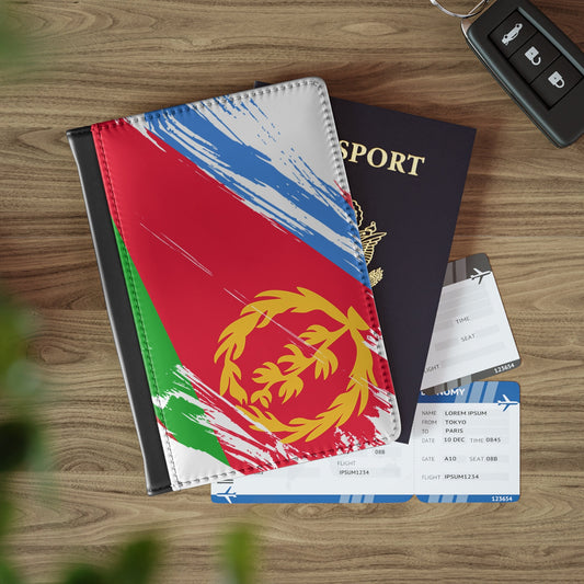 Eritrea Flag Passport Holder, traveler's and expats' essential, study abroad must-have, wanderlust accessory