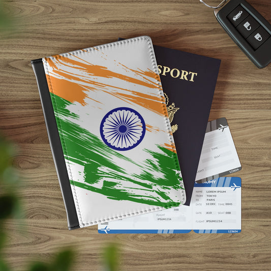 India Flag Passport Holder, traveler's and expats' essential, study abroad must-have, wanderlust accessory