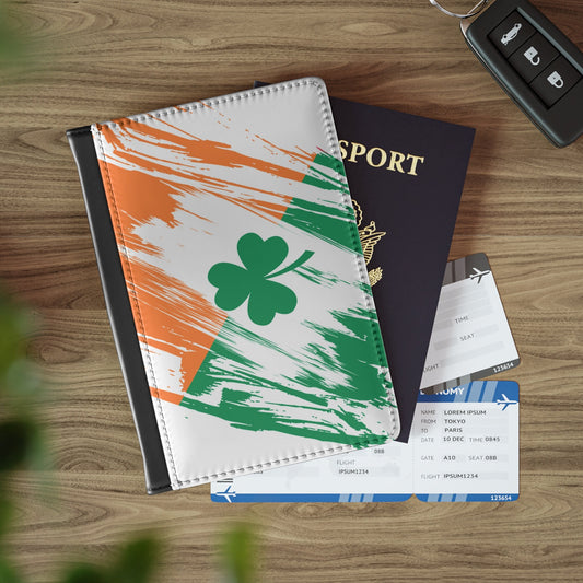 Ireland Flag Passport Holder, traveler's and expats' essential, study abroad must-have, wanderlust accessory