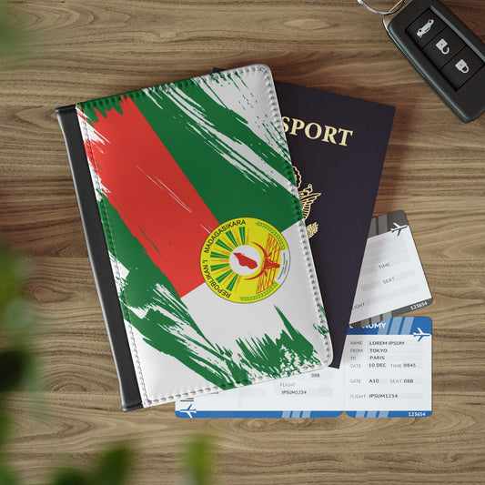 Madagascar Flag Passport Holder, traveler's and expats' essential, study abroad must-have, wanderlust accessory